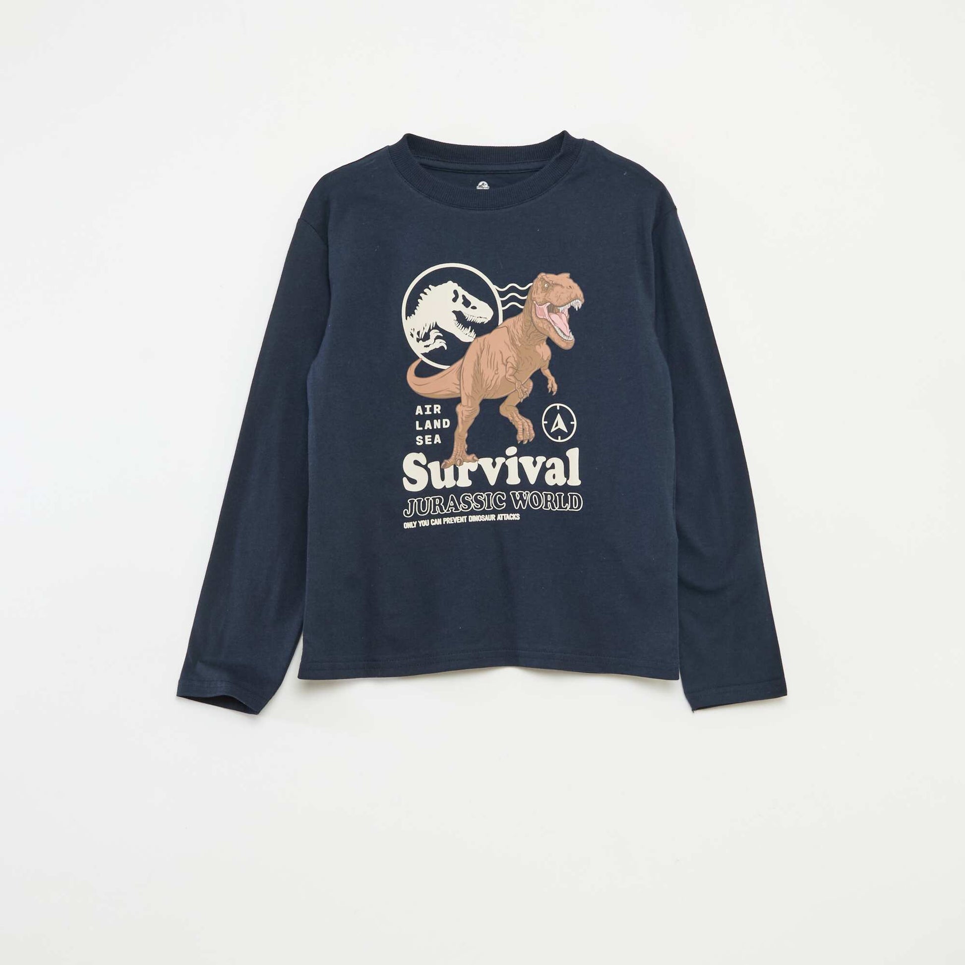 T-shirt 'Jurassic World' en coton uni BLEU