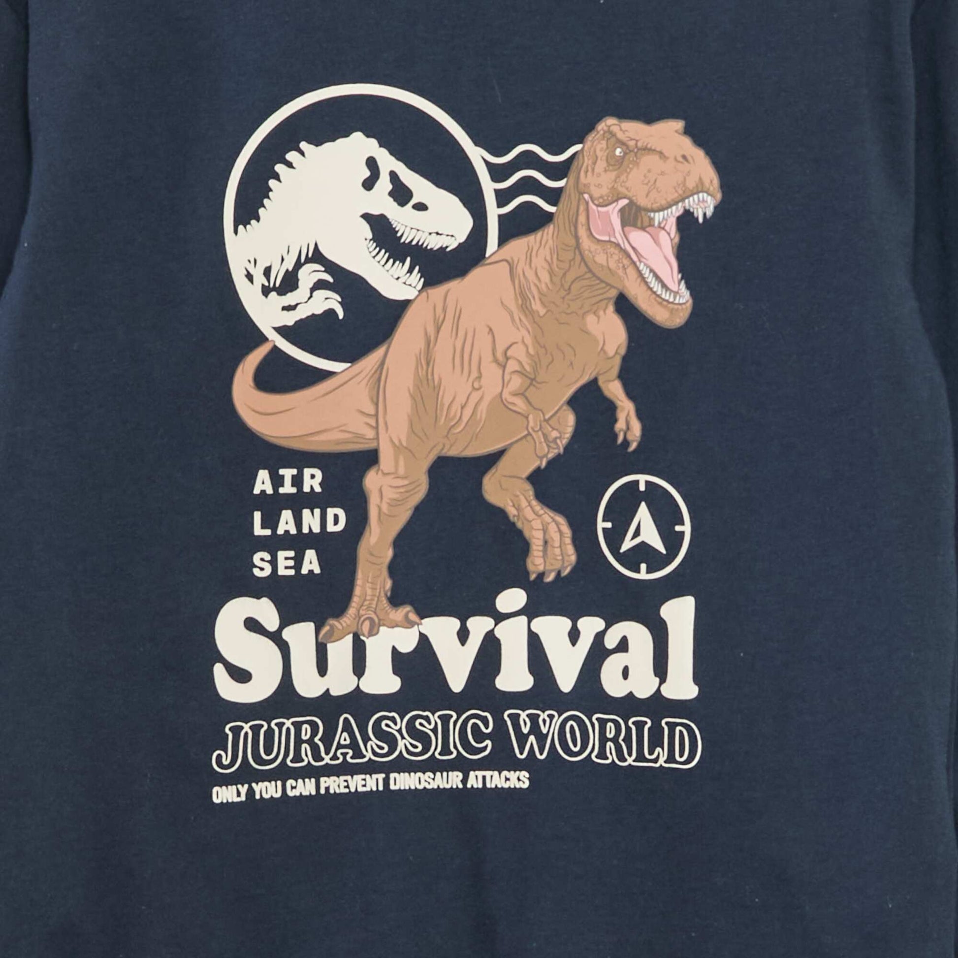 T-shirt 'Jurassic World' en coton uni BLEU