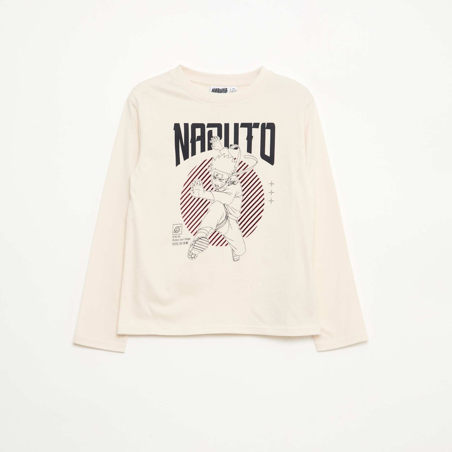 T-shirt à manches longues 'Naruto' BLANC