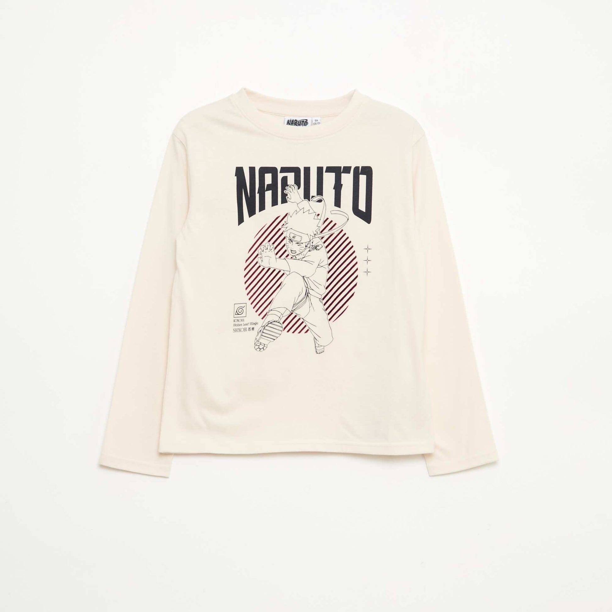 T-shirt à manches longues 'Naruto' BLANC