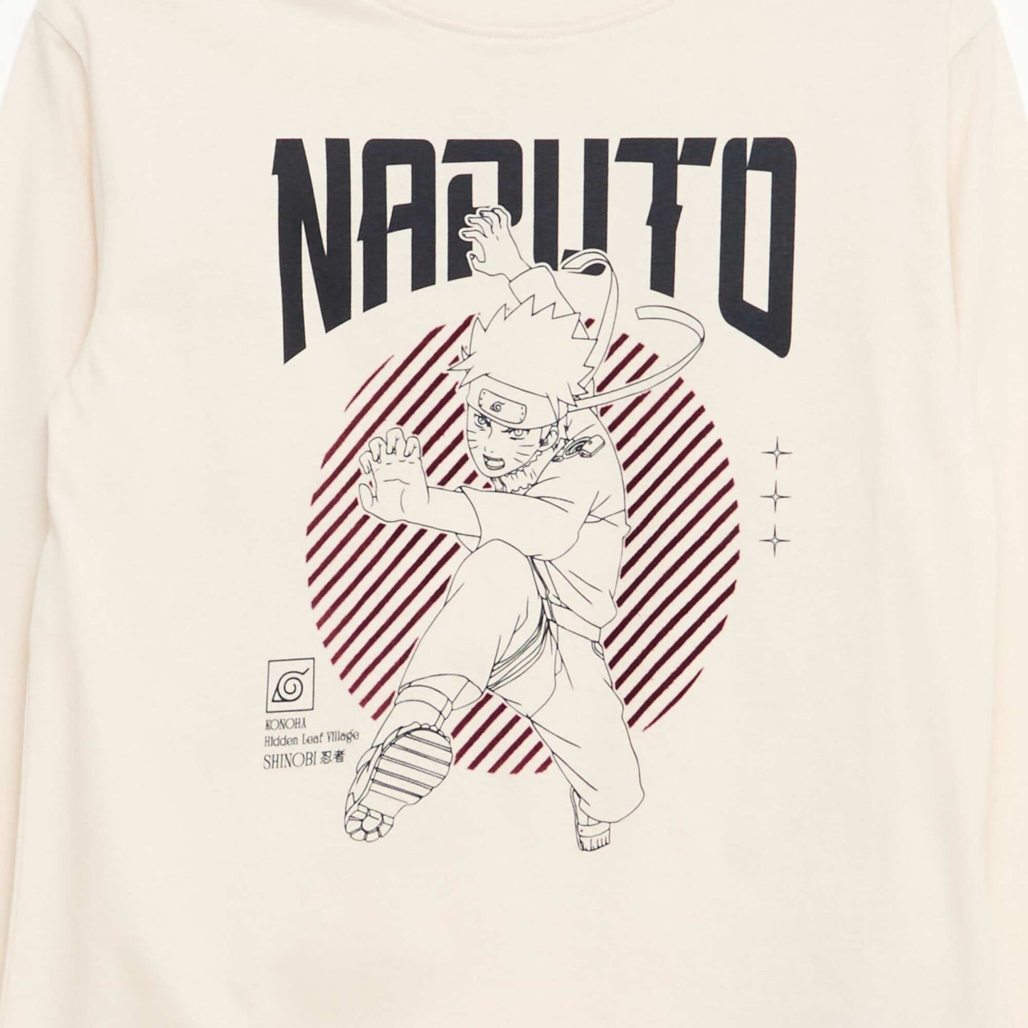 T-shirt à manches longues 'Naruto' BLANC