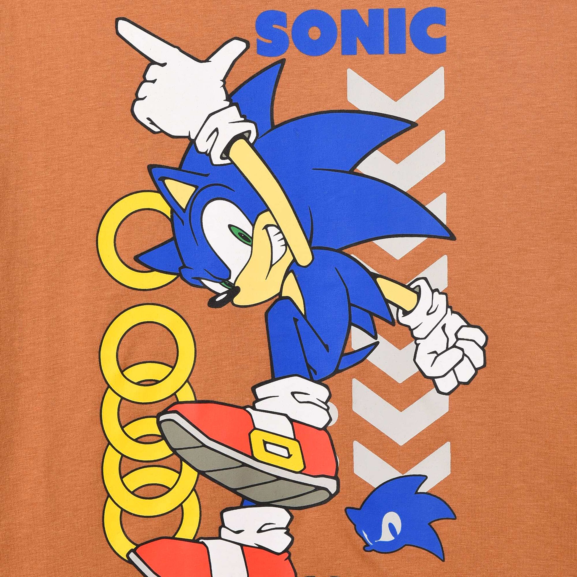 T-shirt 'Sonic' à manches courtes MARRON