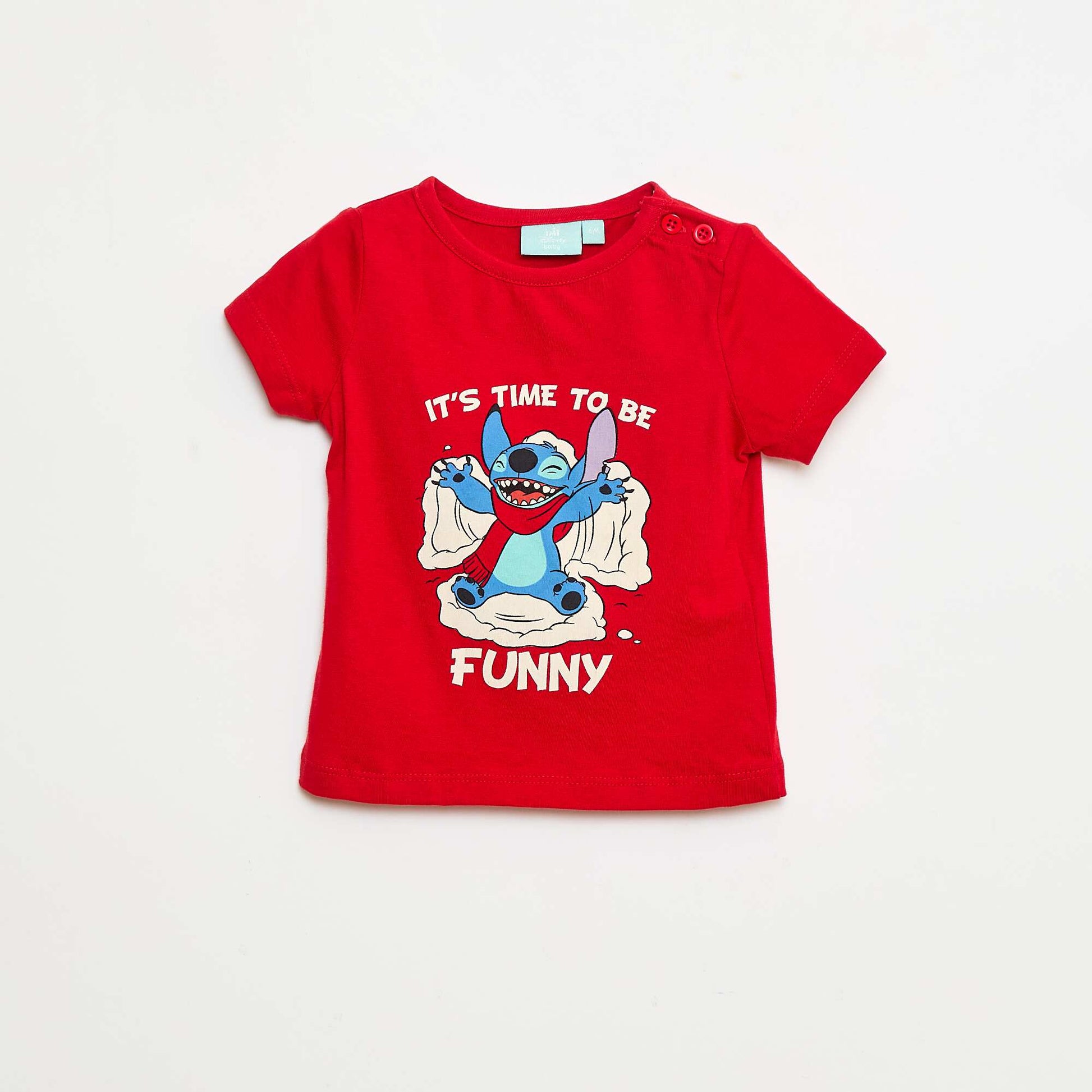 Tee-shirt imprimé 'Stitch' ROUGE