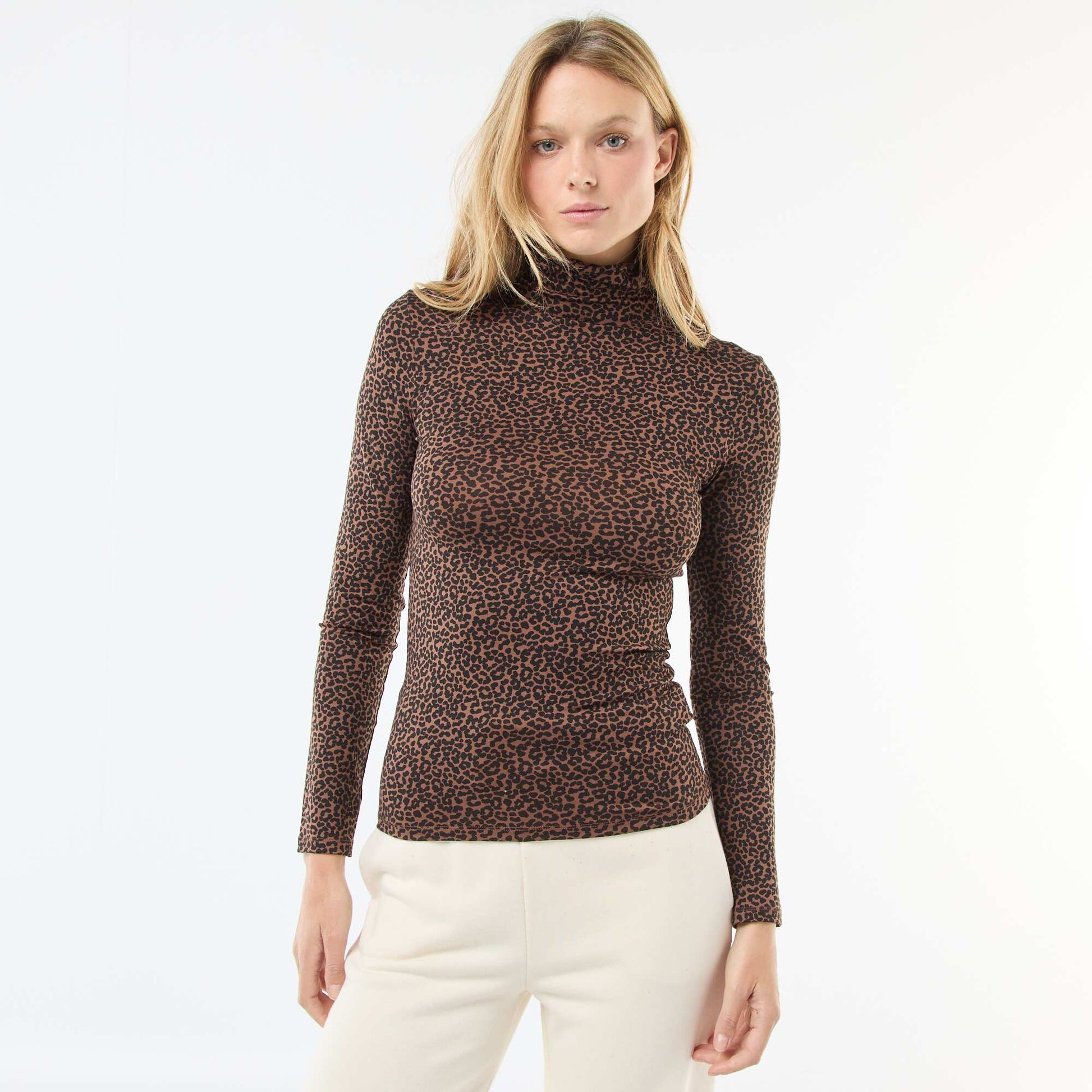 Sous-pull thermique effet seconde peau MARRON