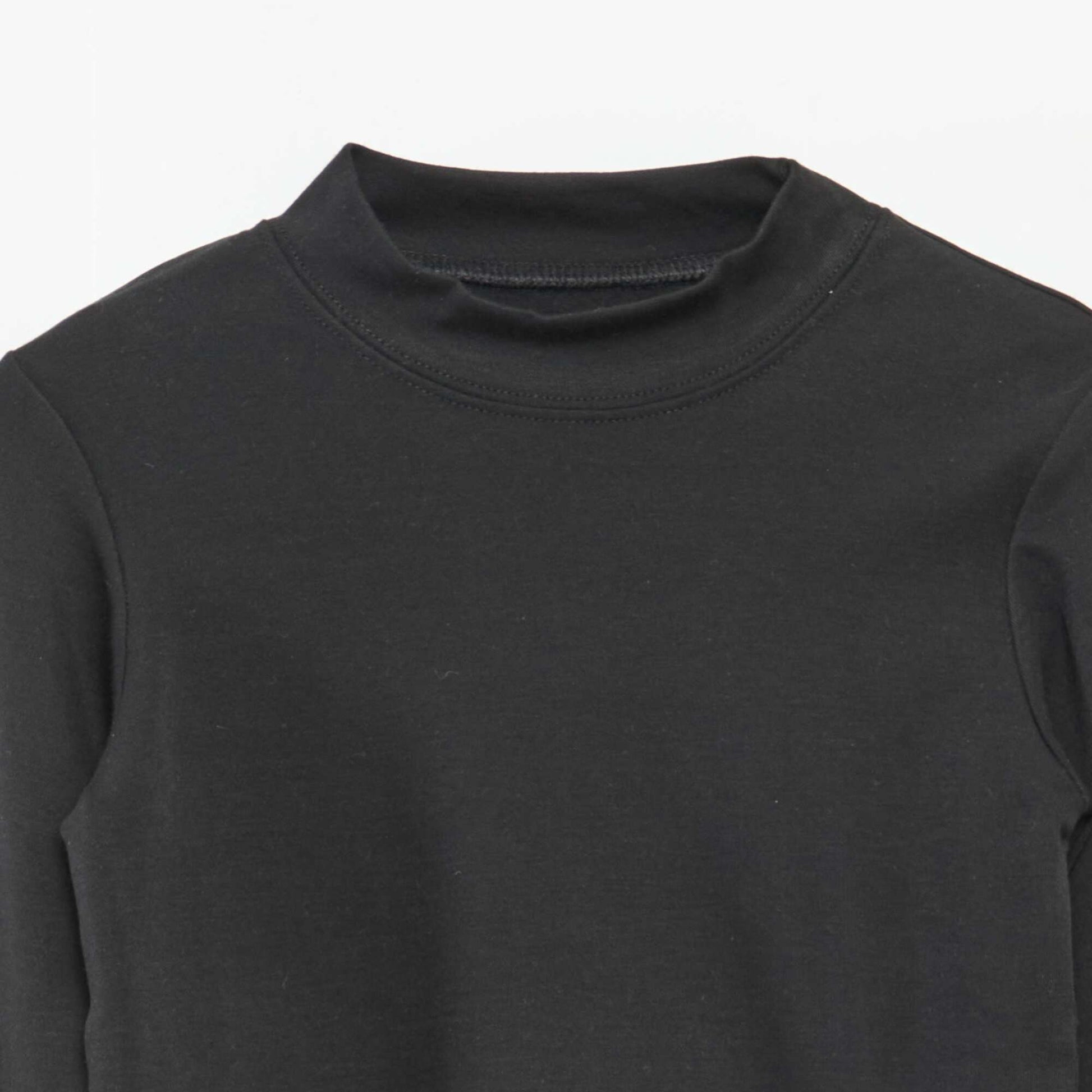 Lot de 2 t-shirt col roulé NOIR