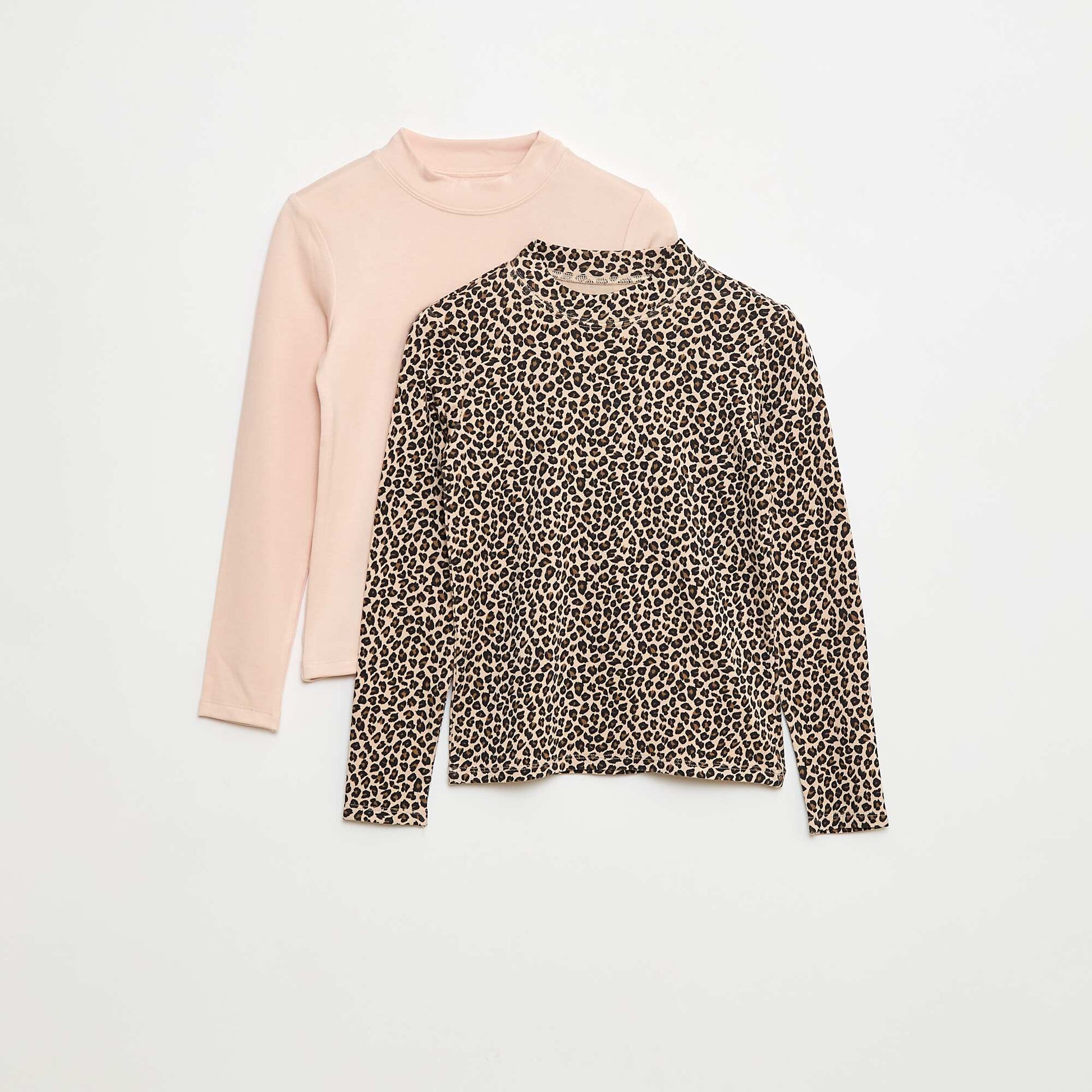 Lot de 2 t-shirt col roulé ROSE
