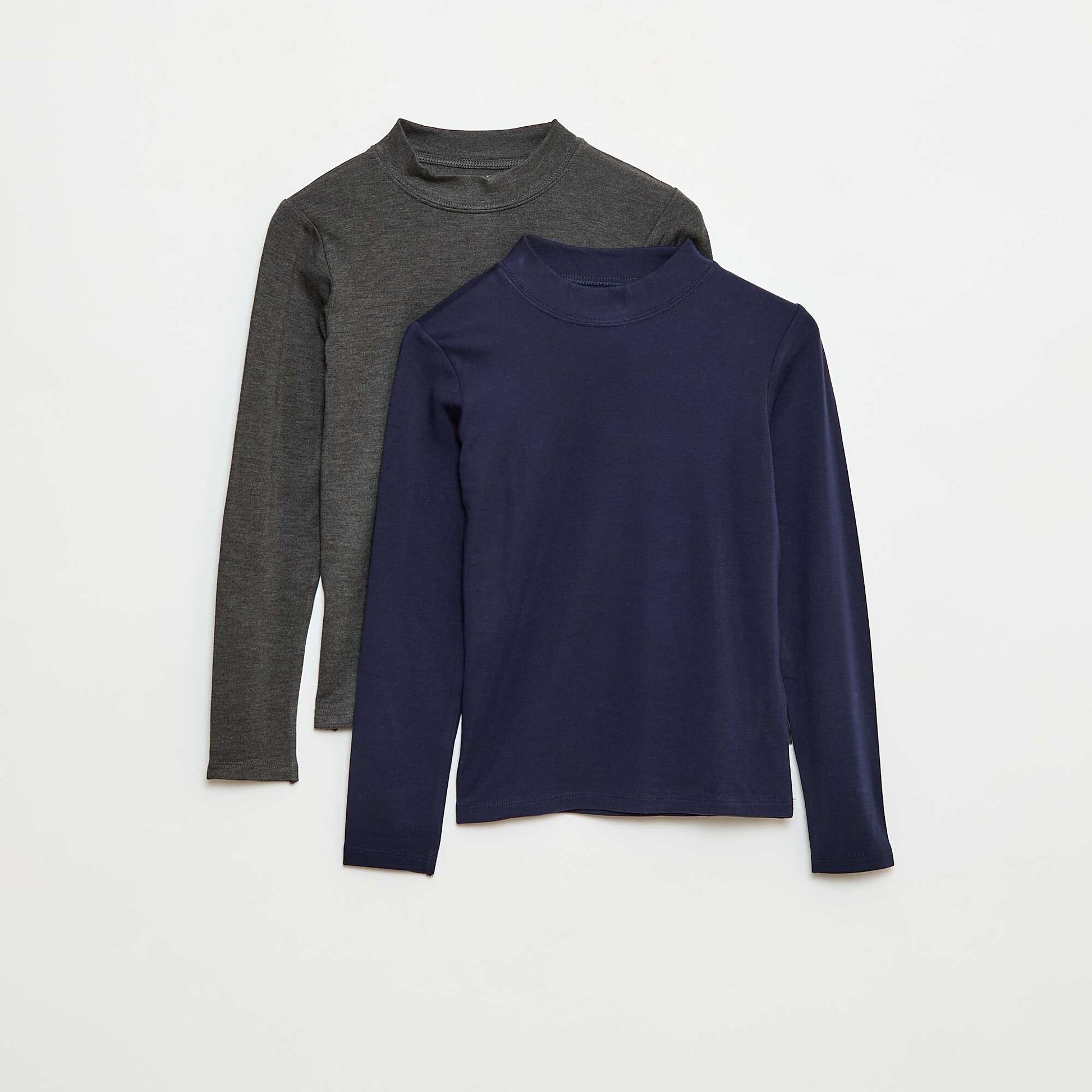 Lot de 2 t-shirt col roulé BLEU