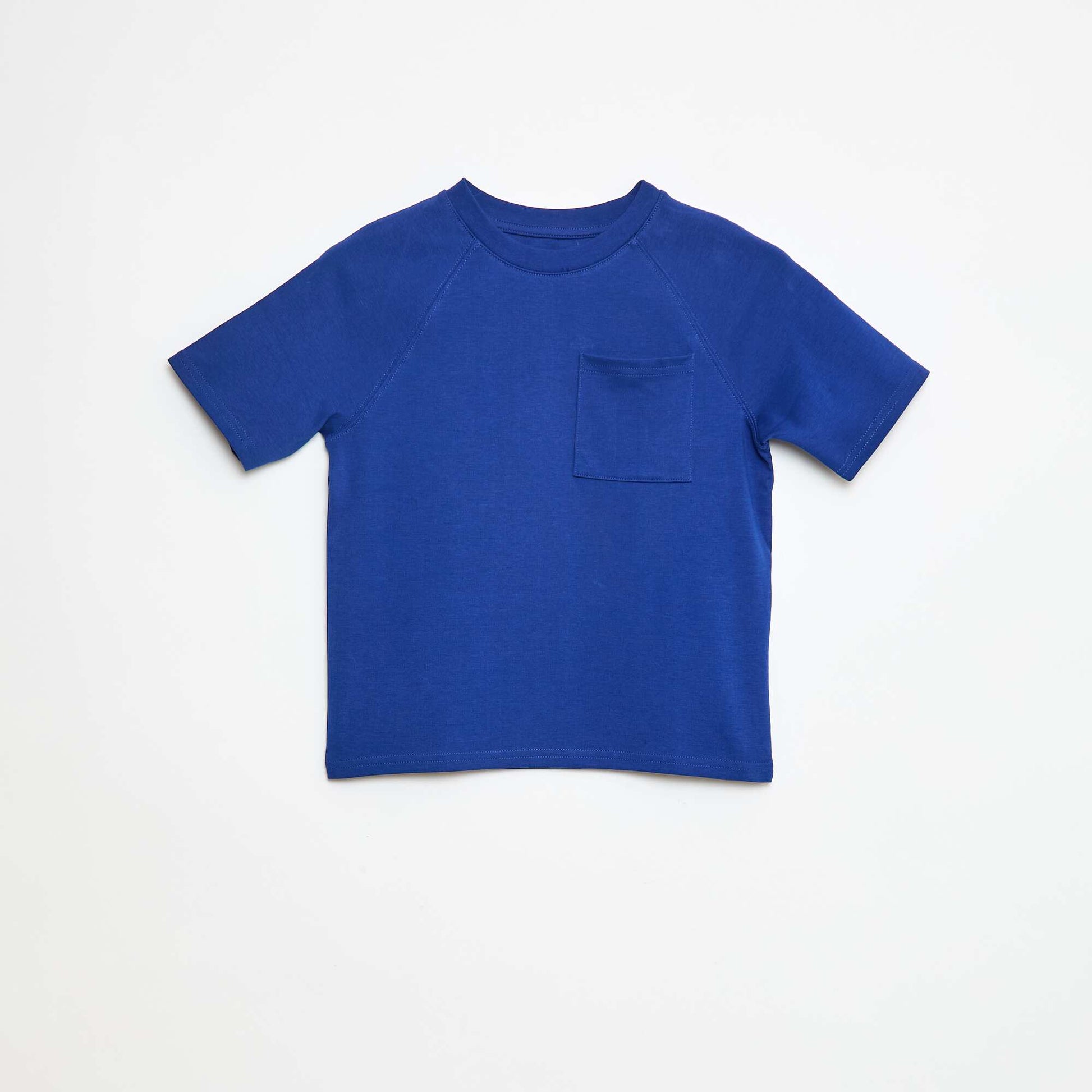 T-shirt loose en coton BLEU