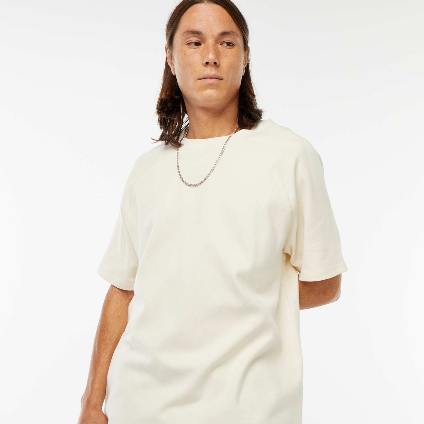 T-shirt manches courtes uni comfort fit BLANC