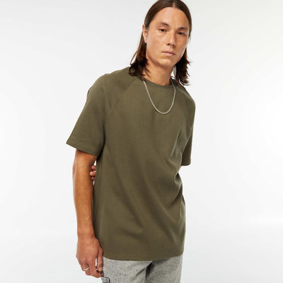 T-shirt manches courtes uni comfort fit KAKI