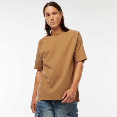 T-shirt manches courtes uni comfort fit MARRON