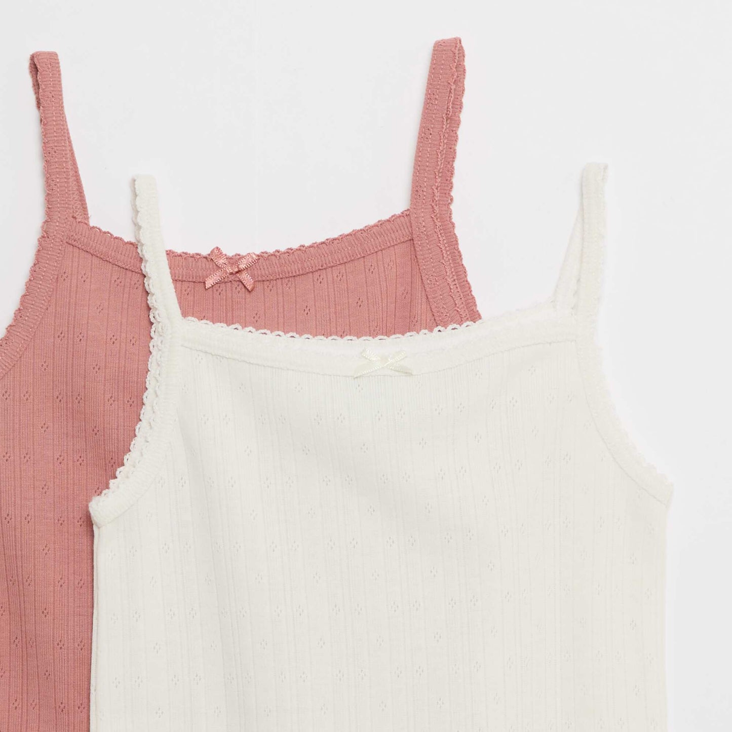 Lot de 2 débardeurs en coton BEIGE