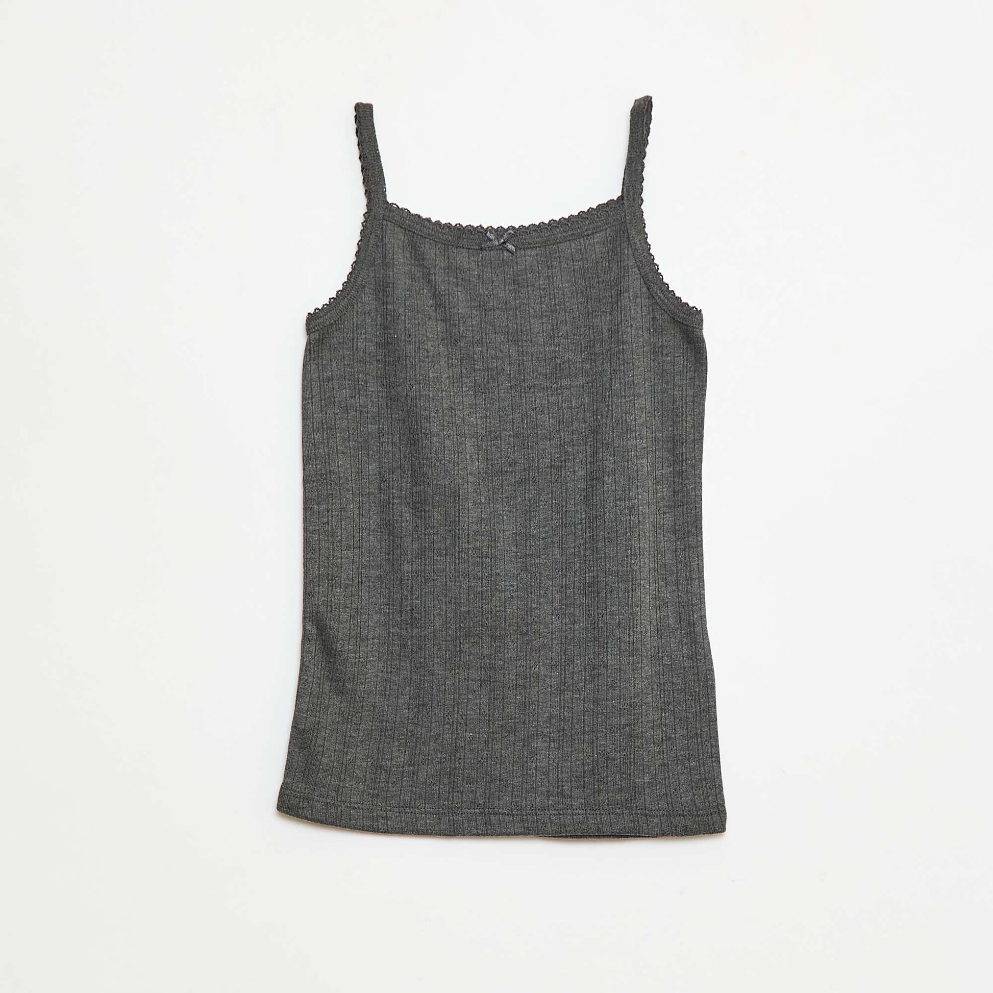 Lot de 2 débardeurs en coton GRIS