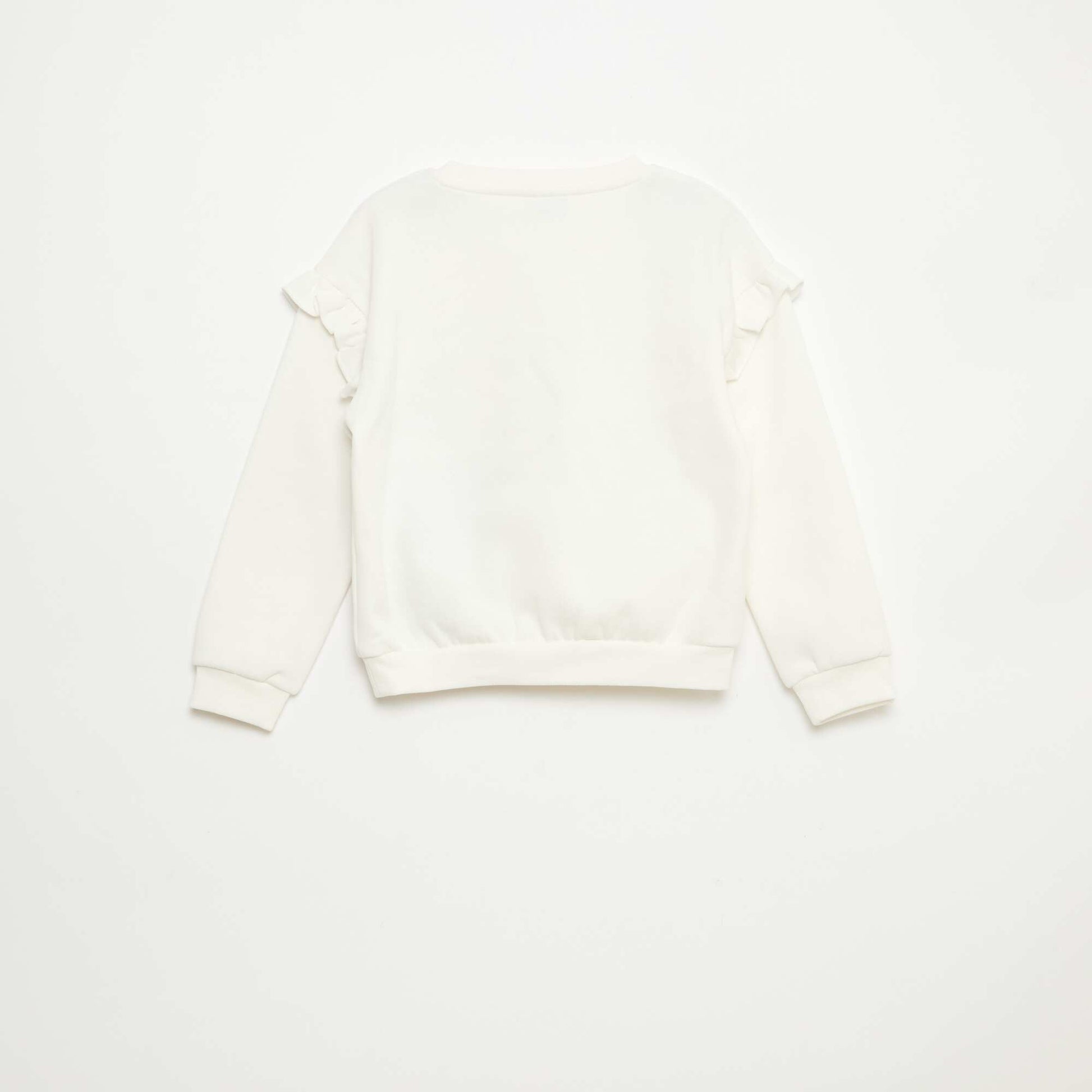 Sweat 'Minnie' 'Disney' avec volants aux manches BLANC