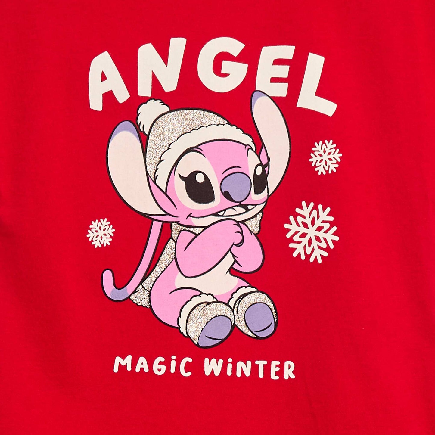 T-shirt imprimé 'Stitch' ROUGE