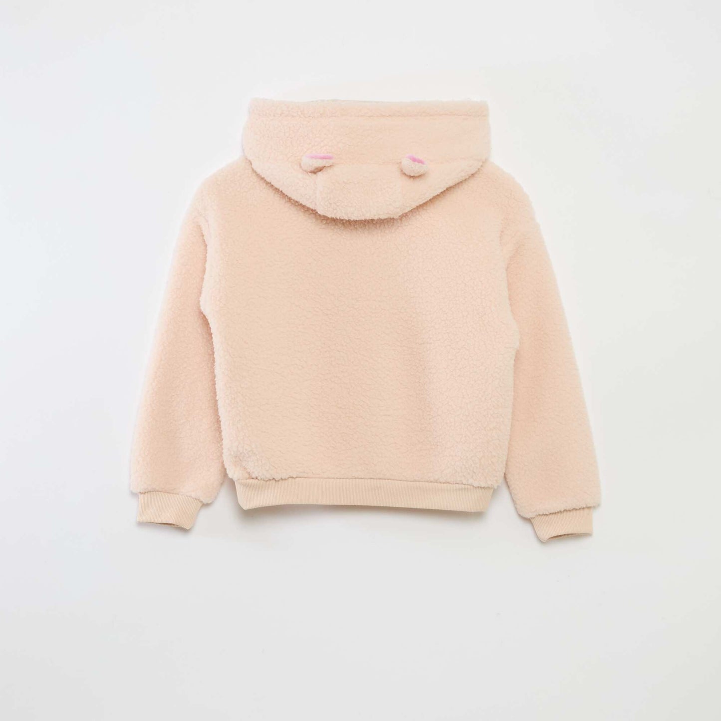Sweat en polaire 'Stitch' avec capuche à oreilles ROSE