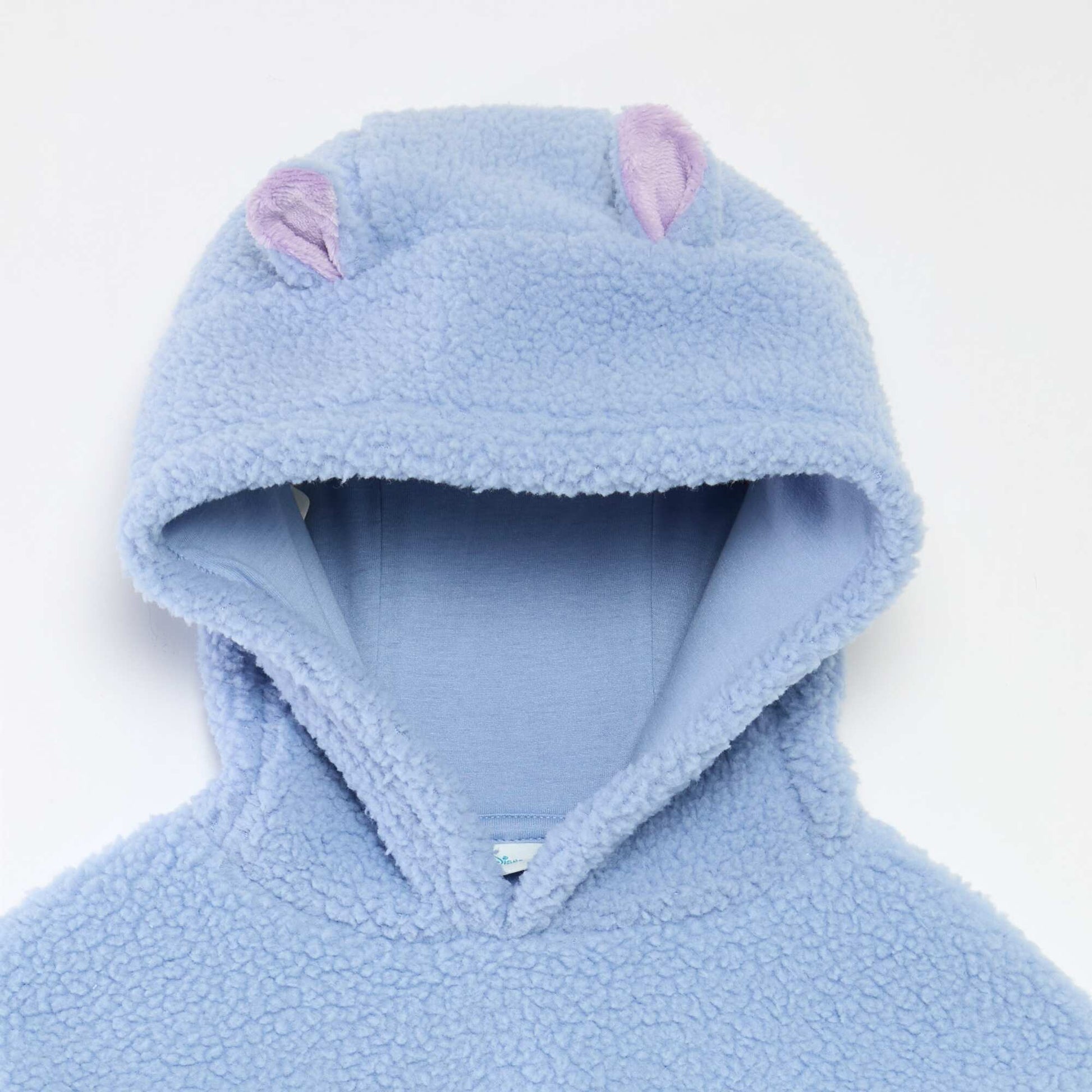 Sweat en polaire 'Stitch' avec capuche à oreilles BLEU