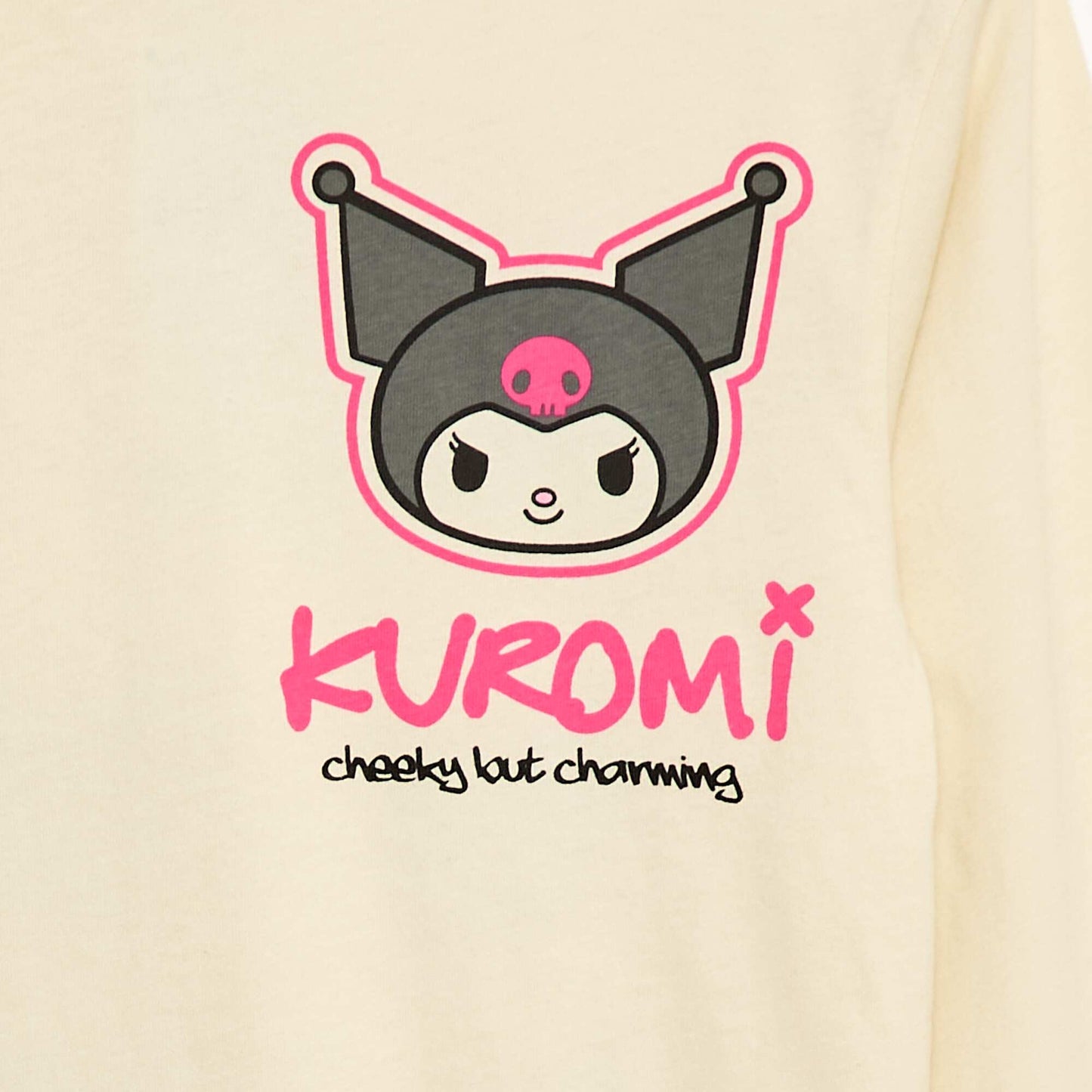 T-shirt 'Kuromi' 'Hellokitty&friends' en jersey coton BLANC