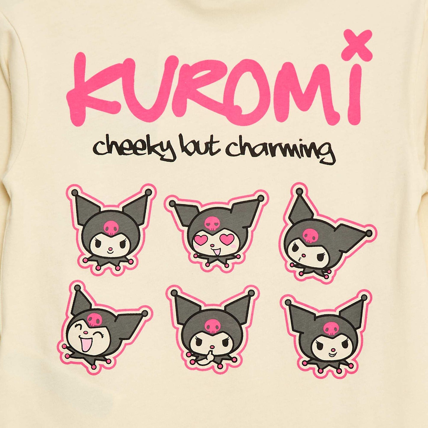 T-shirt 'Kuromi' 'Hellokitty&friends' en jersey coton BLANC