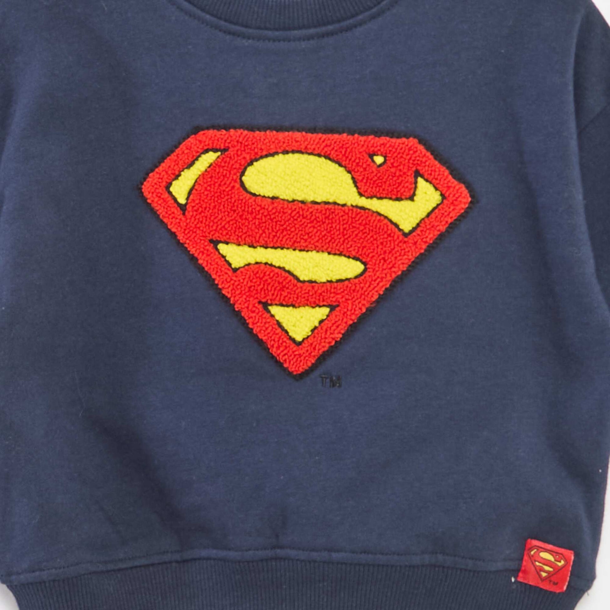 Sweat 'Superman' 'DC Comics' à col rond BLEU