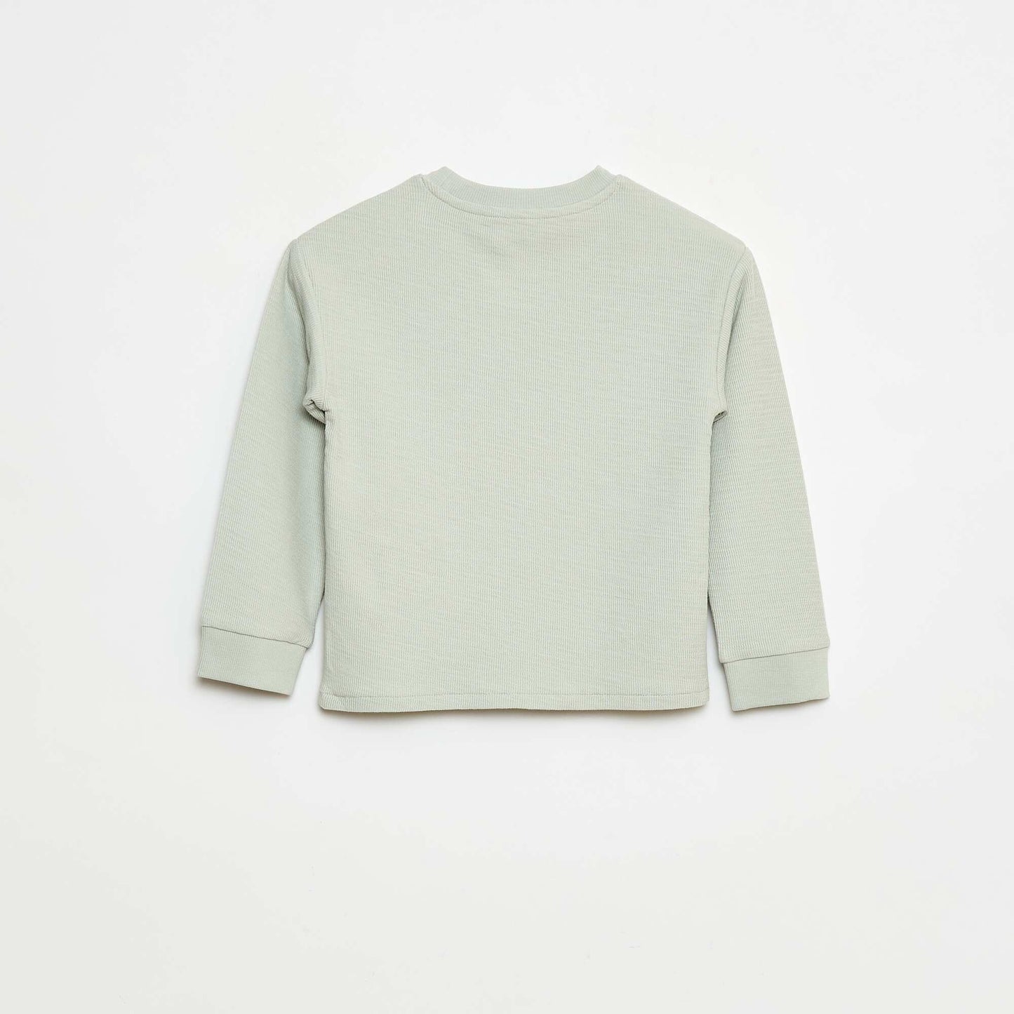 Pull léger en coton stretch avec imprimé BLEU