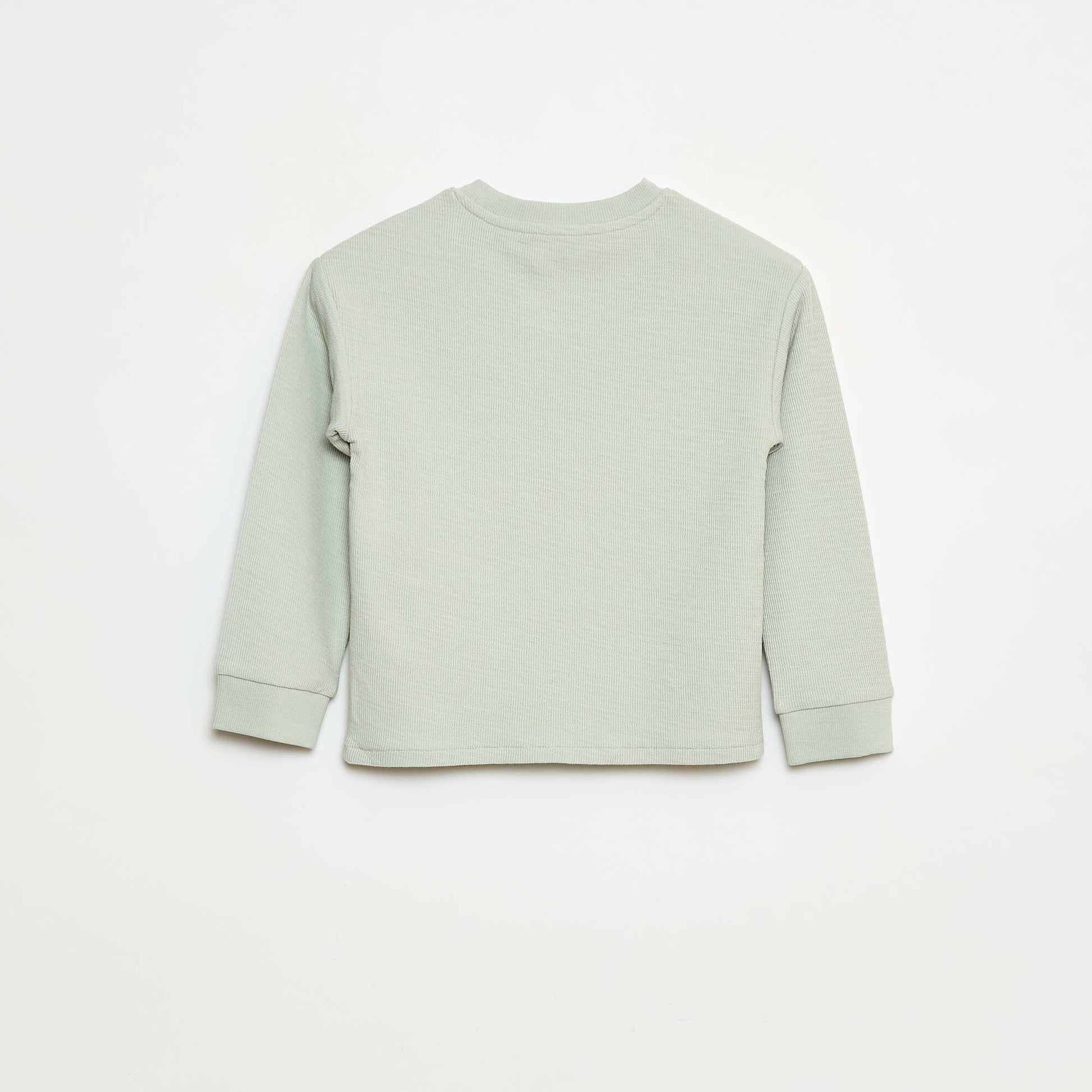 Pull léger en coton stretch avec imprimé BLEU