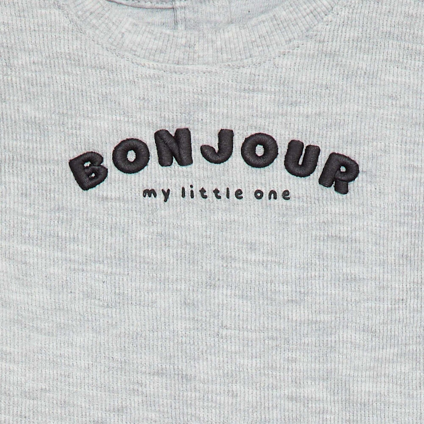 Pull léger en coton stretch avec imprimé GRIS