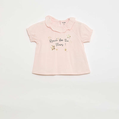 Tee-shirt évasé imprimé ROSE