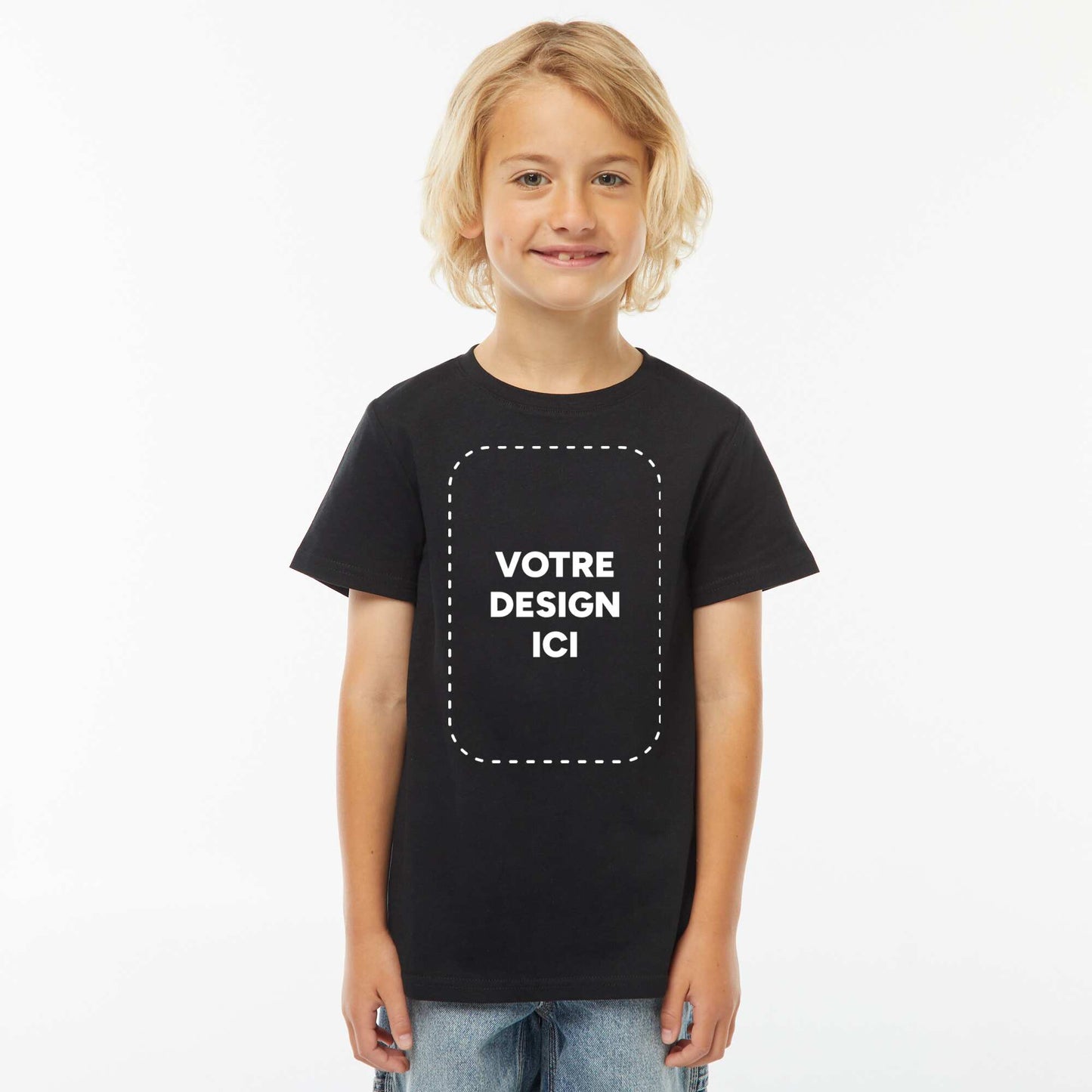 T-shirt coton 140 Gr - Unisexe NOIR