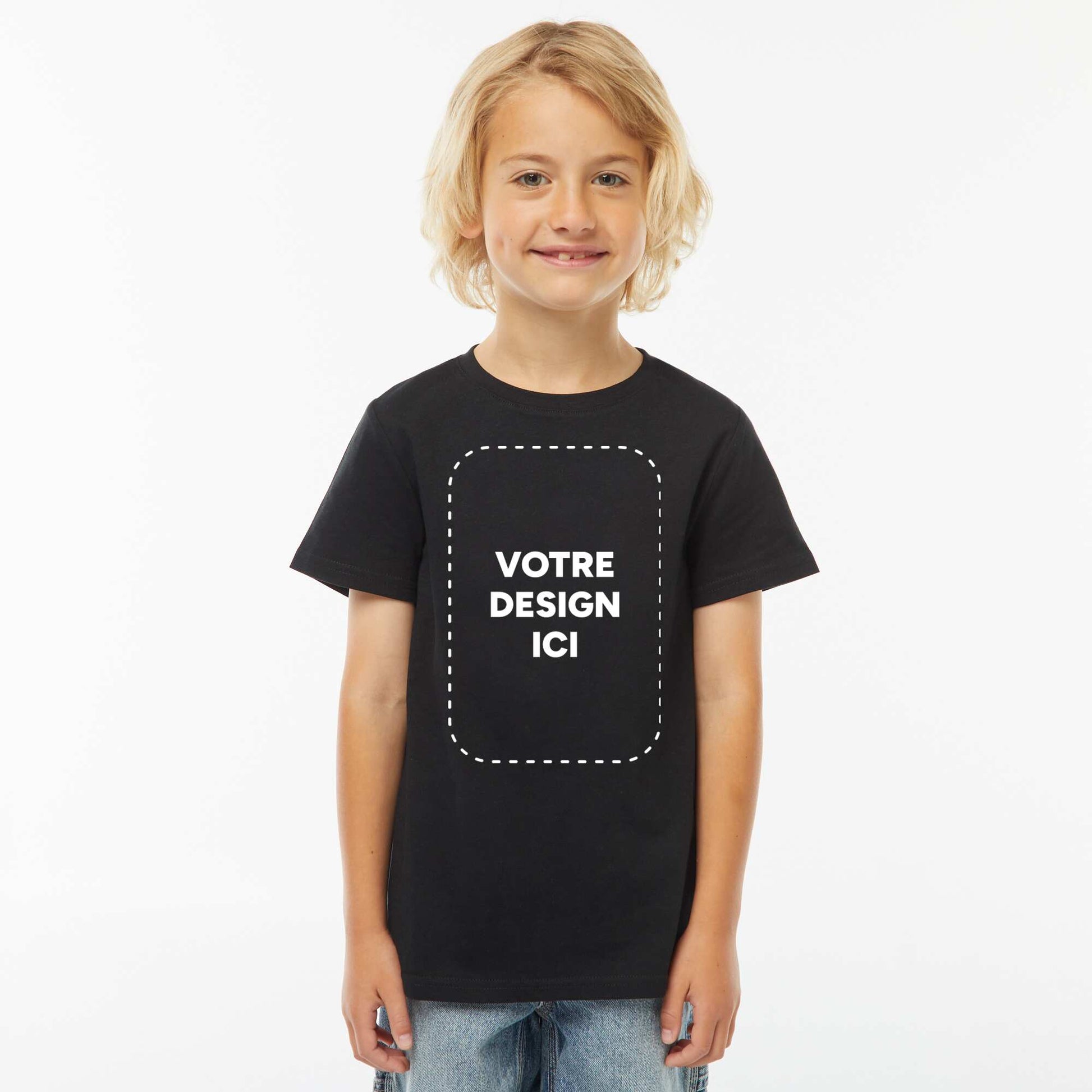 T-shirt coton 140 Gr - Unisexe NOIR