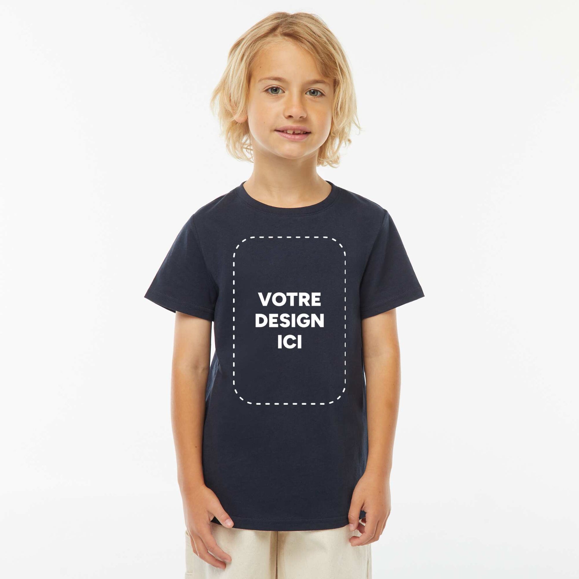 T-shirt coton 140 Gr - Unisexe BLEU MARINE