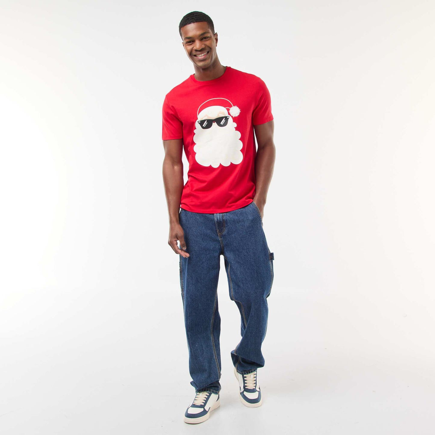 Tee-shirt de Noël fantaisie ROUGE