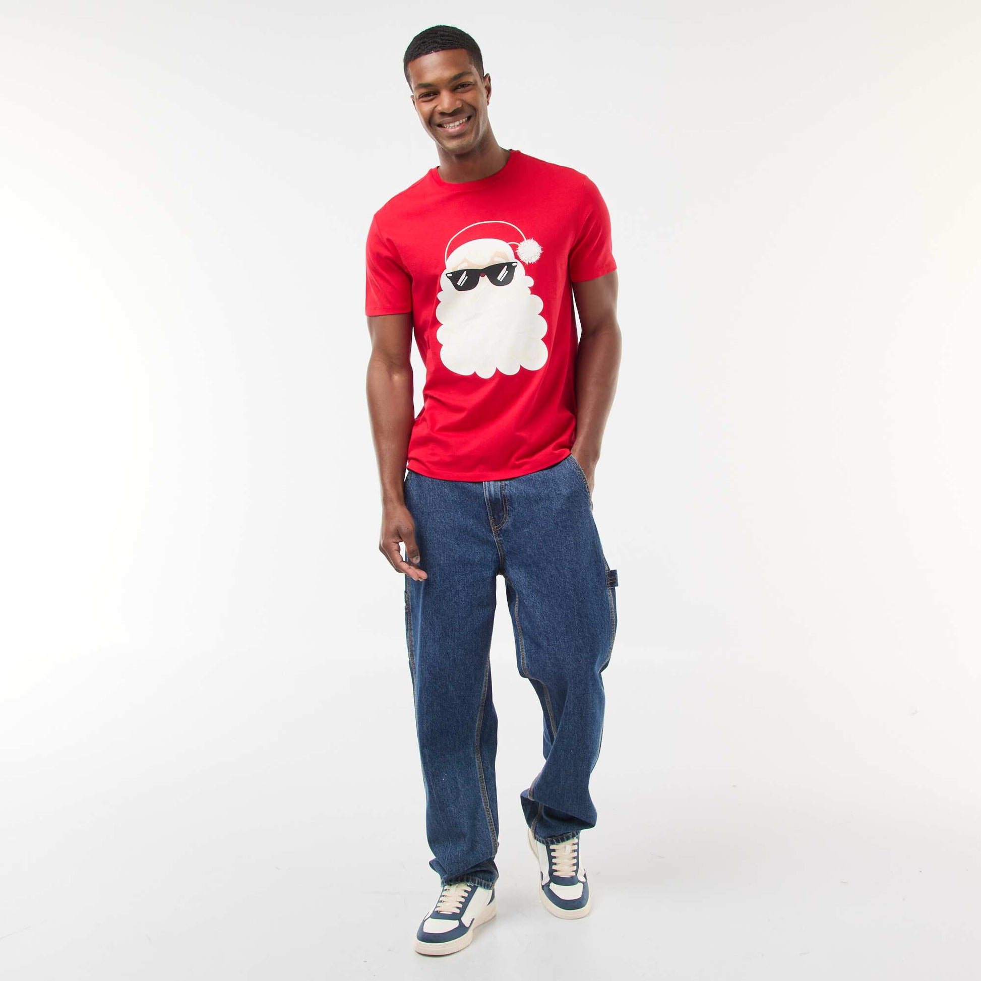 Tee-shirt de Noël fantaisie ROUGE