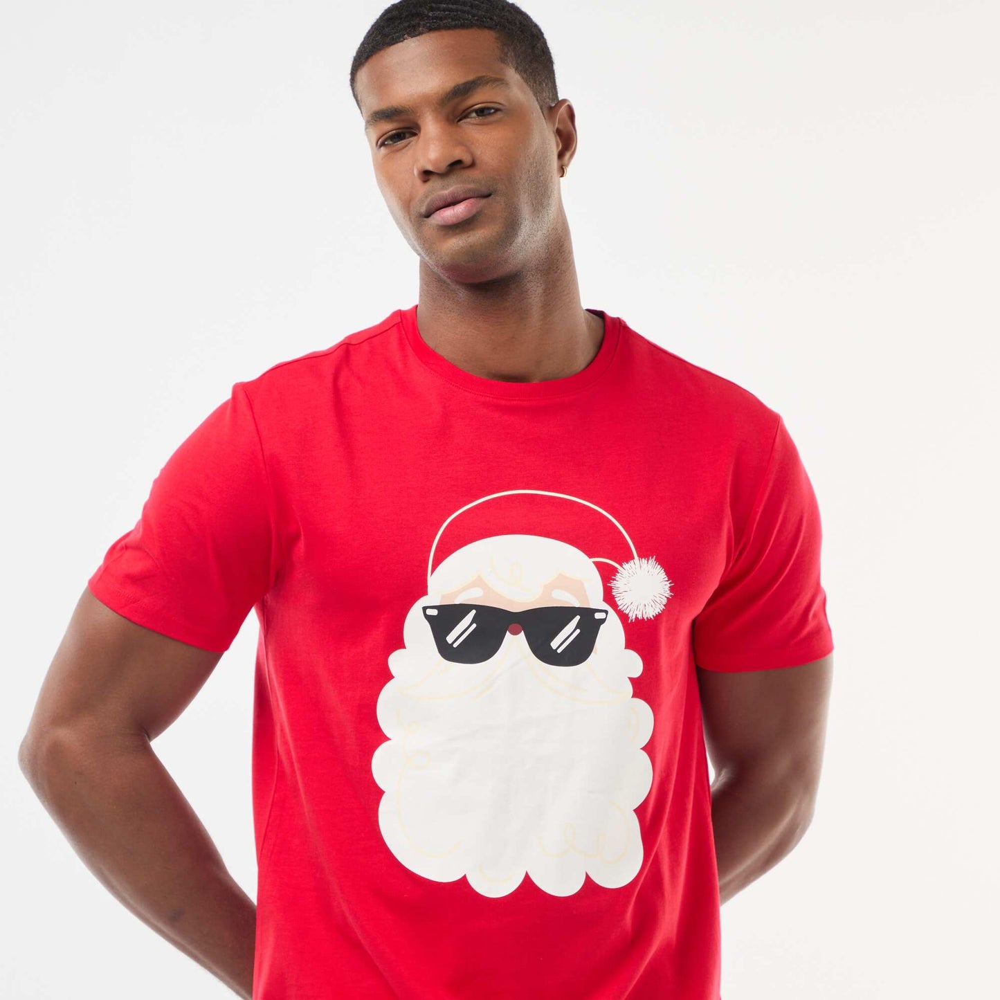 Tee-shirt de Noël fantaisie ROUGE