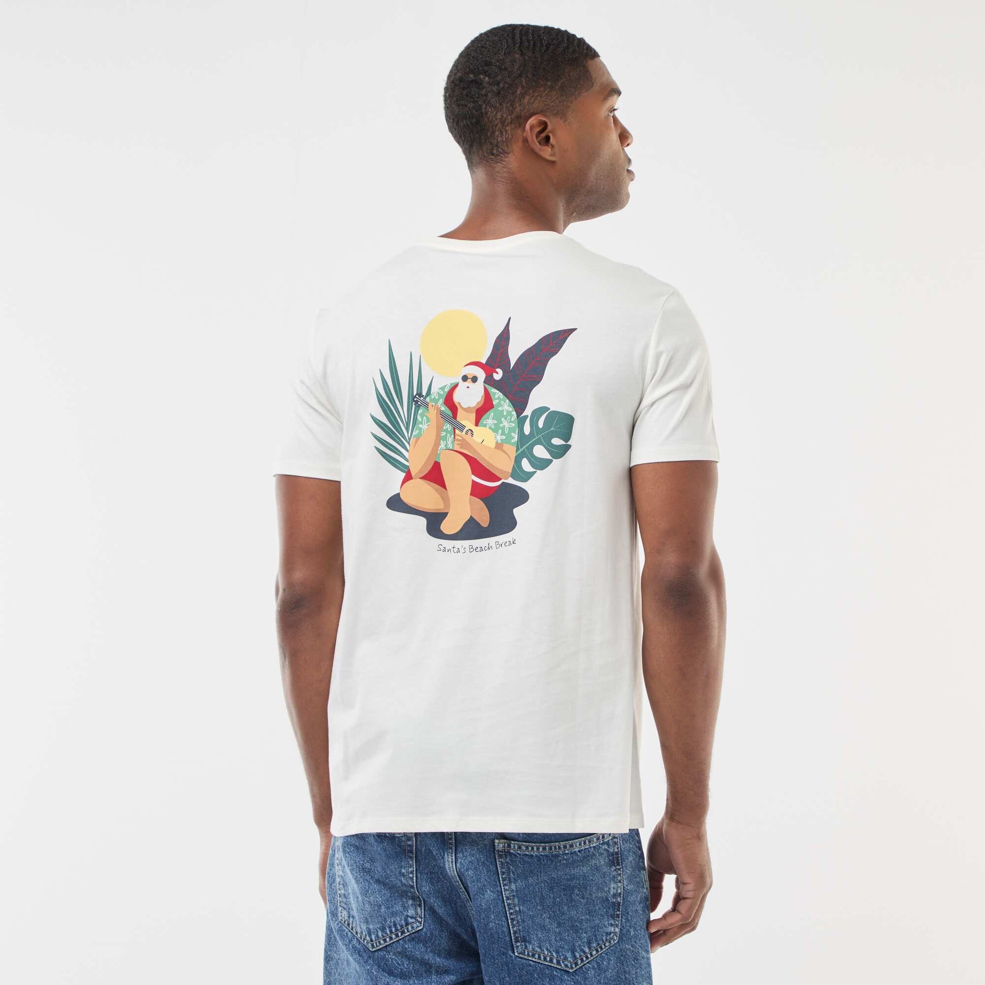 Tee-shirt de Noël fantaisie BLANC