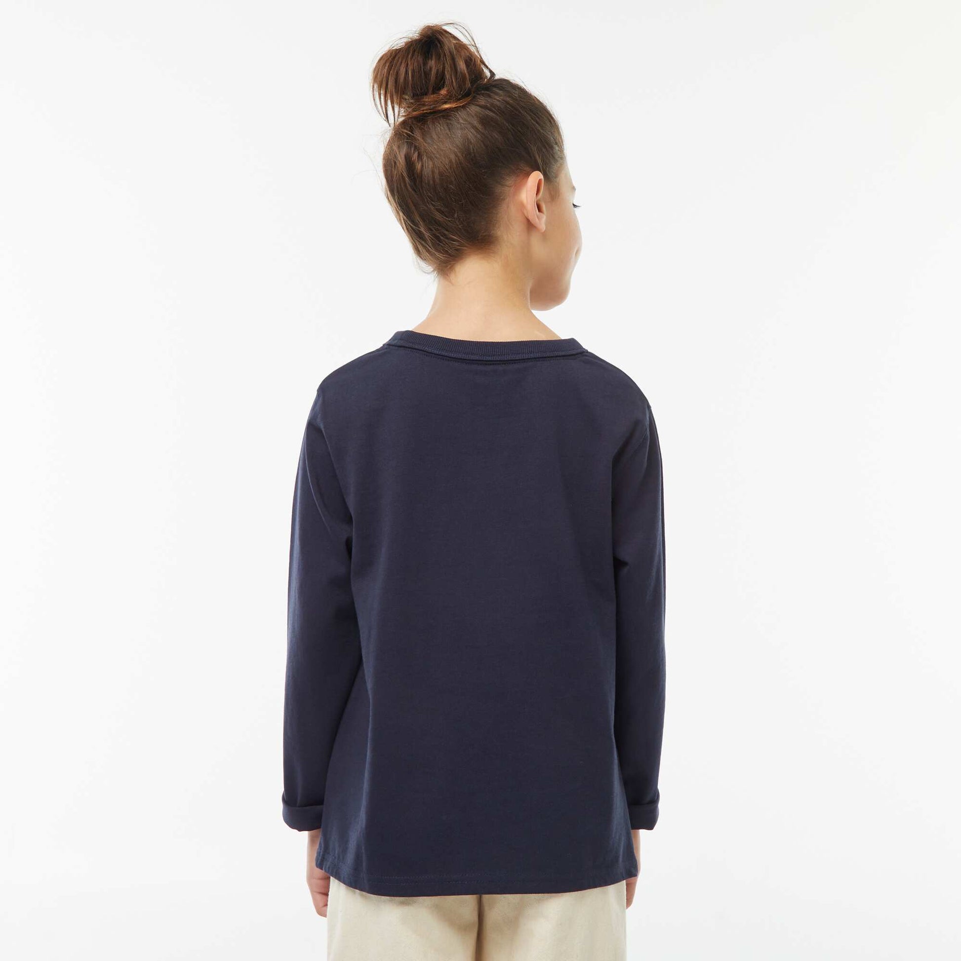 T-shirt coton 225 Gr - unisexe BLEU MARINE