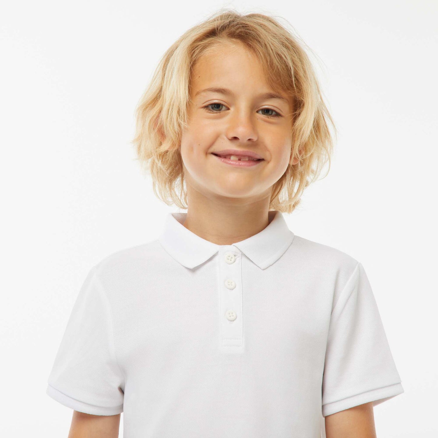 Polo maille piquée coton 220 gr - unisexe BLANC