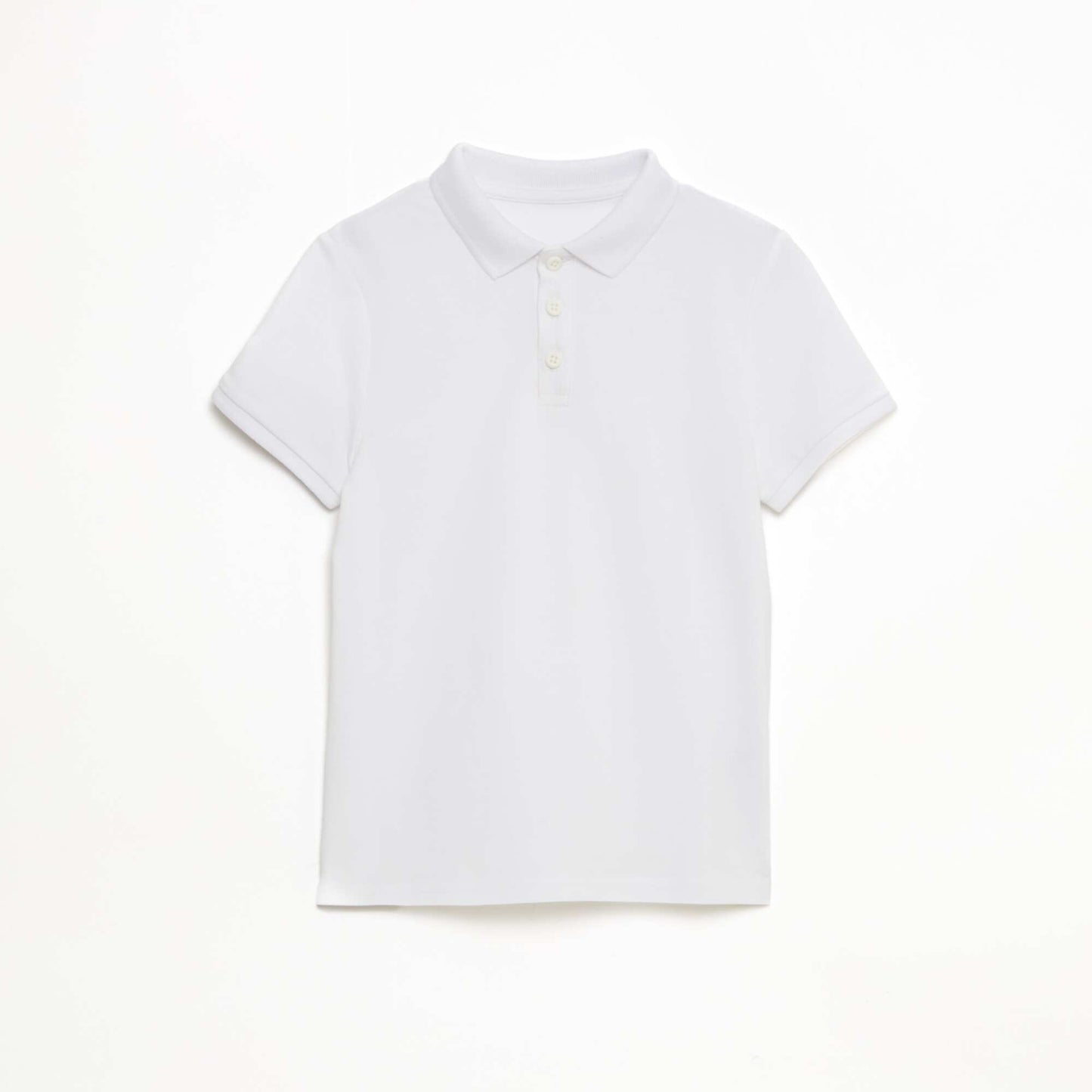 Polo maille piquée coton 220 gr - unisexe BLANC
