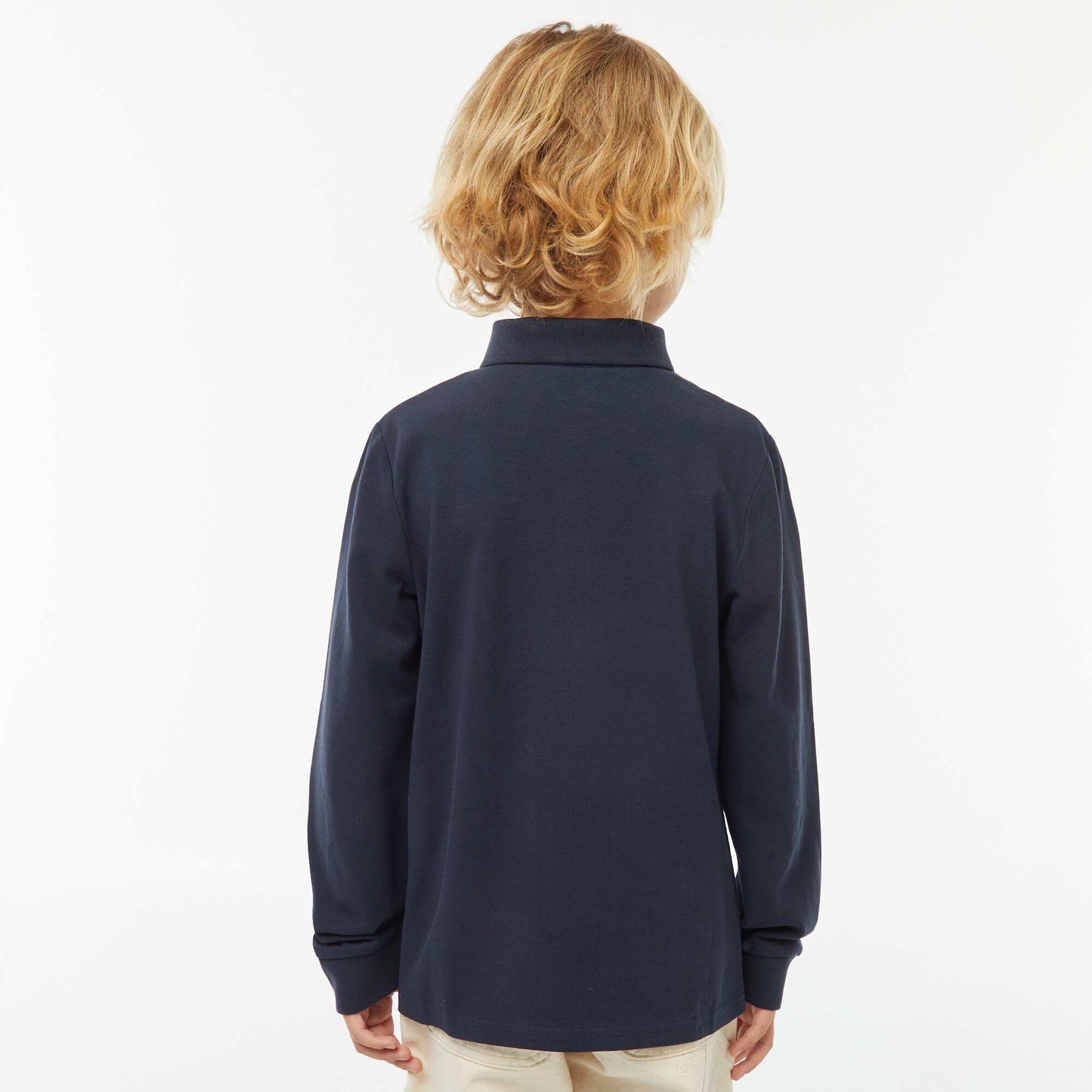 Polo maille piquée coton 220 gr - unisexe BLEU MARINE