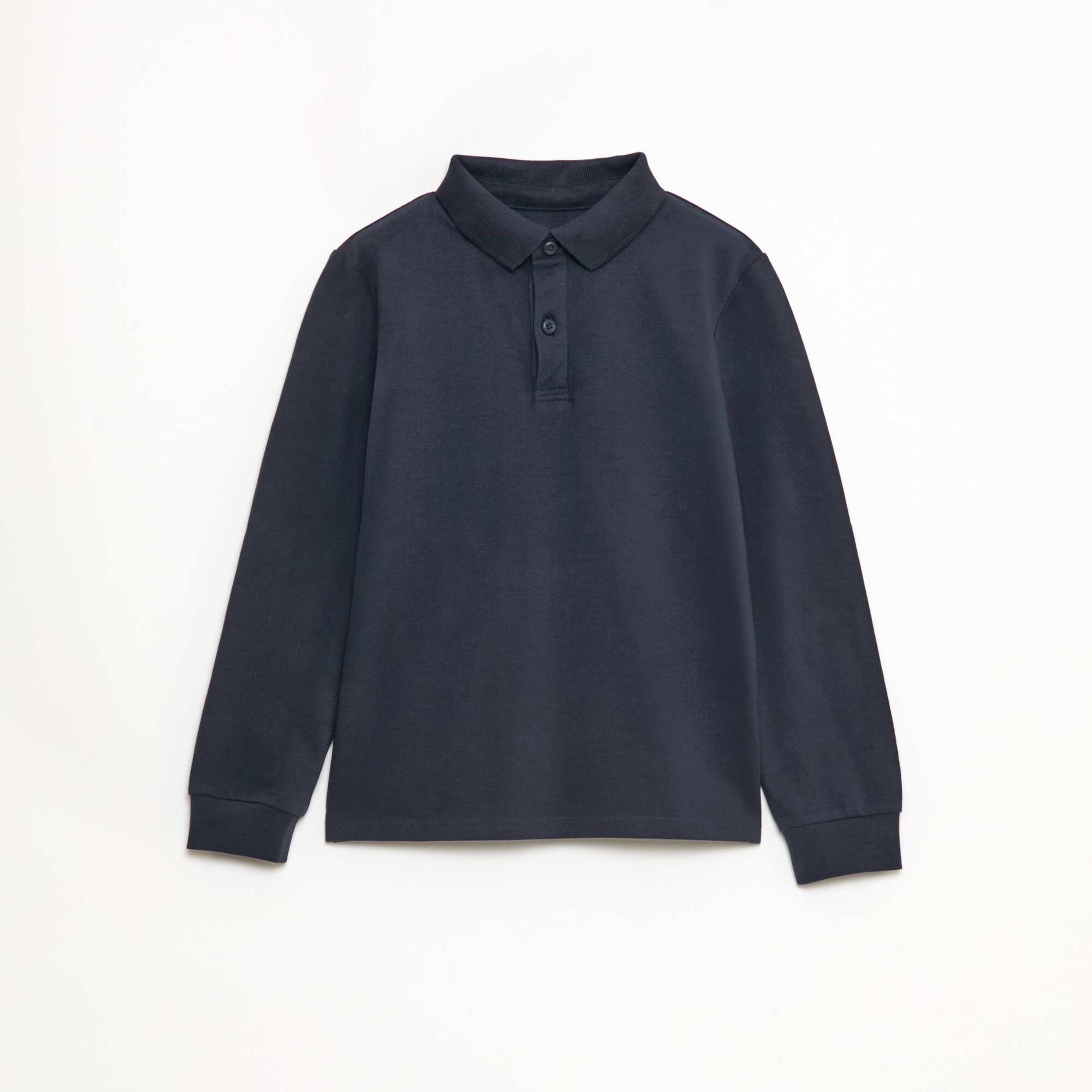 Polo maille piquée coton 220 gr - unisexe BLEU MARINE