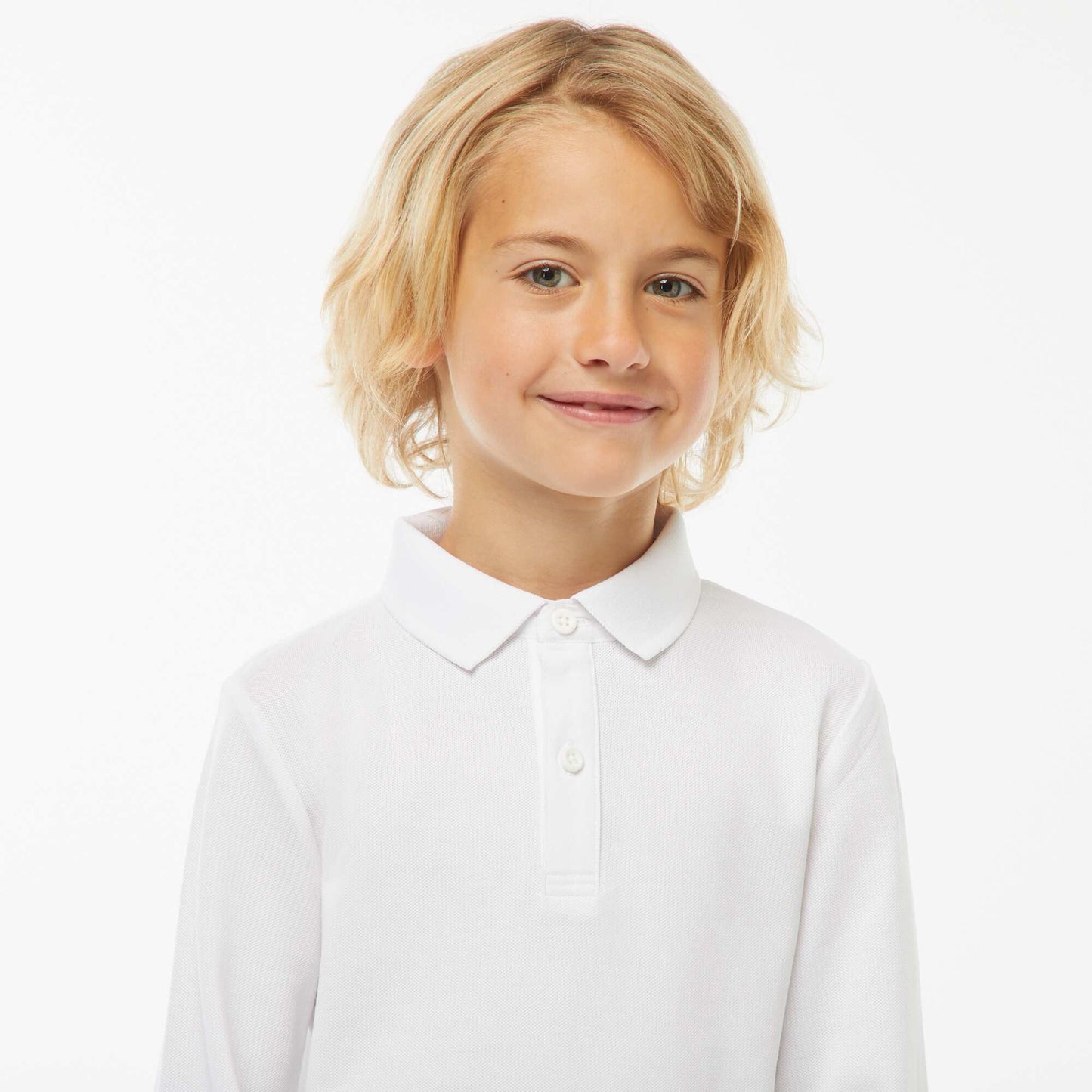 Polo maille piquée coton 220 gr - unisexe BLANC
