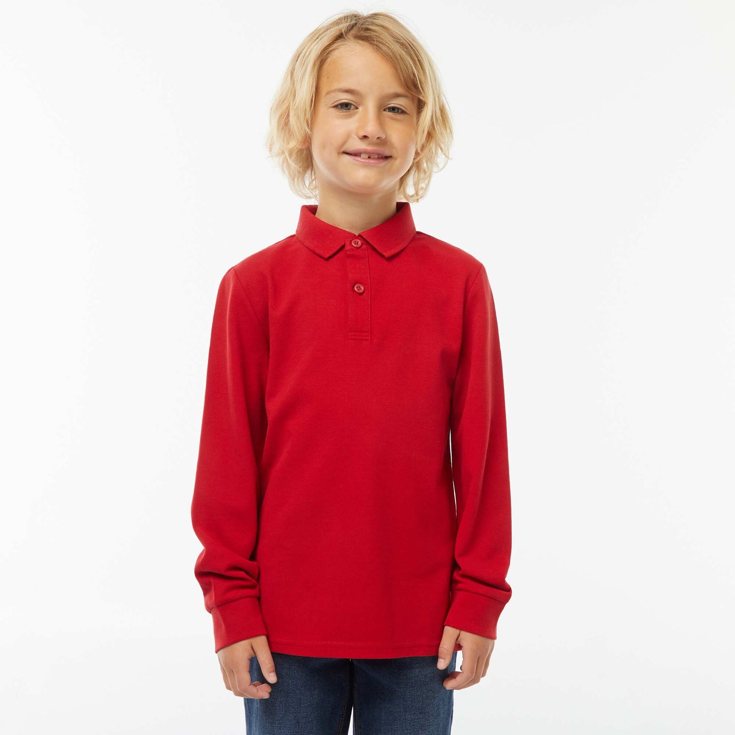 Polo maille piquée coton 220 gr - unisexe ROUGE