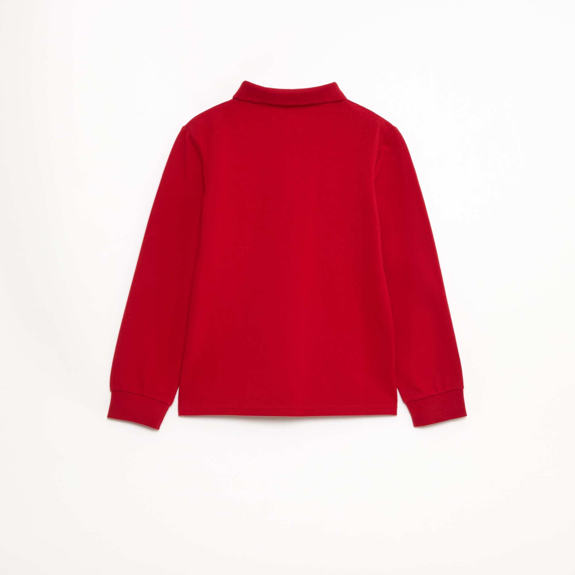 Polo maille piquée coton 220 gr - unisexe ROUGE