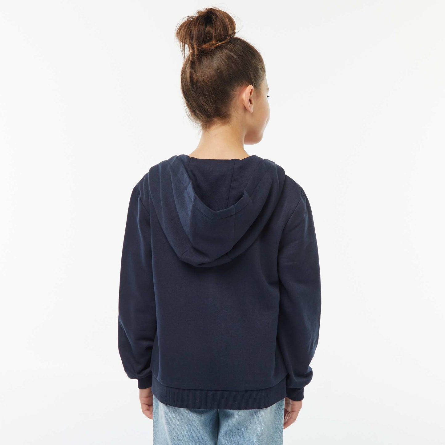 Sweat zippé capuche molleton 260 Gr -unisexe BLEU MARINE
