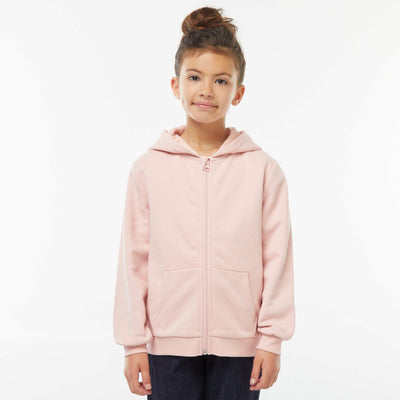 Sweat zippé capuche molleton 260 Gr -unisexe ROSE