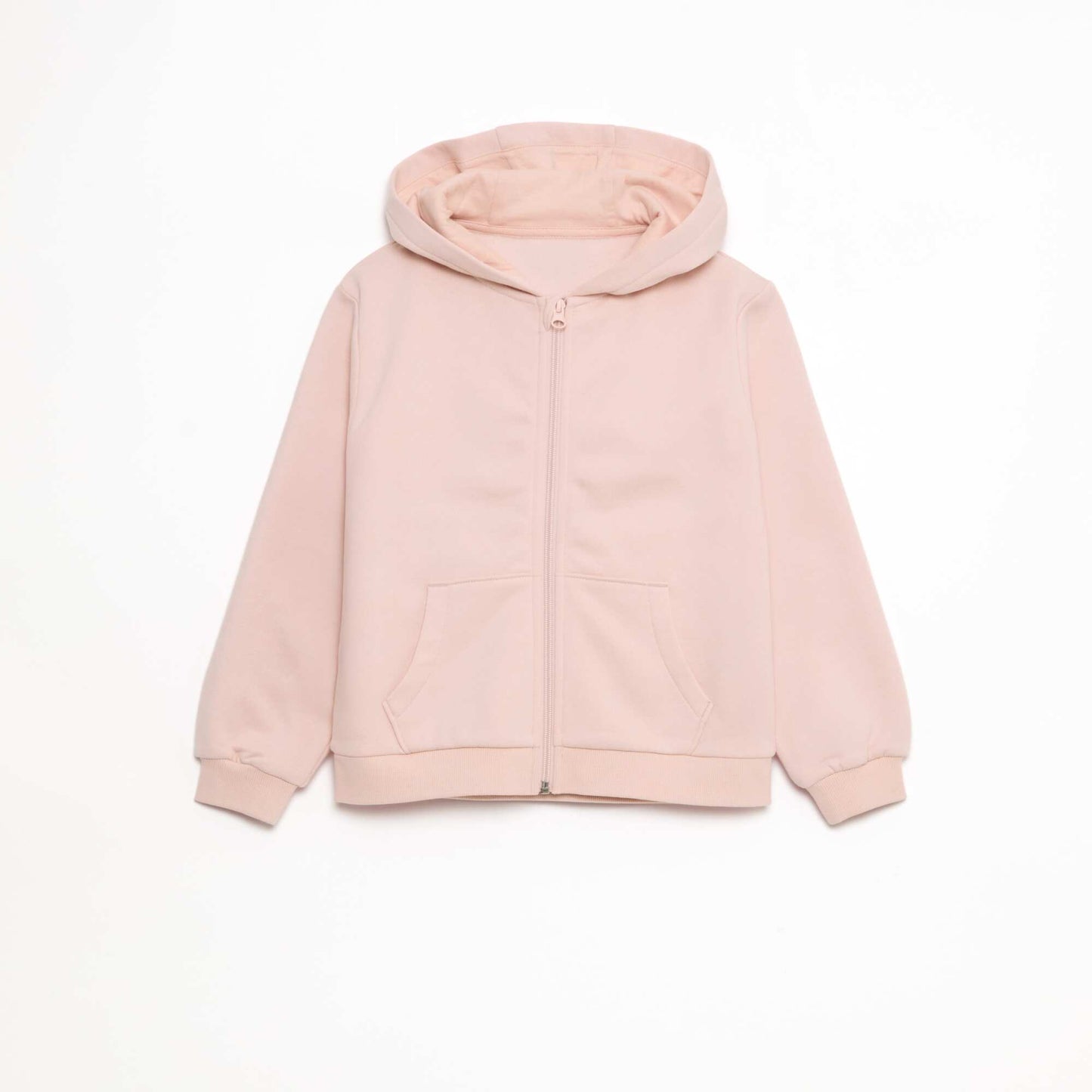 Sweat zippé capuche molleton 260 Gr -unisexe ROSE