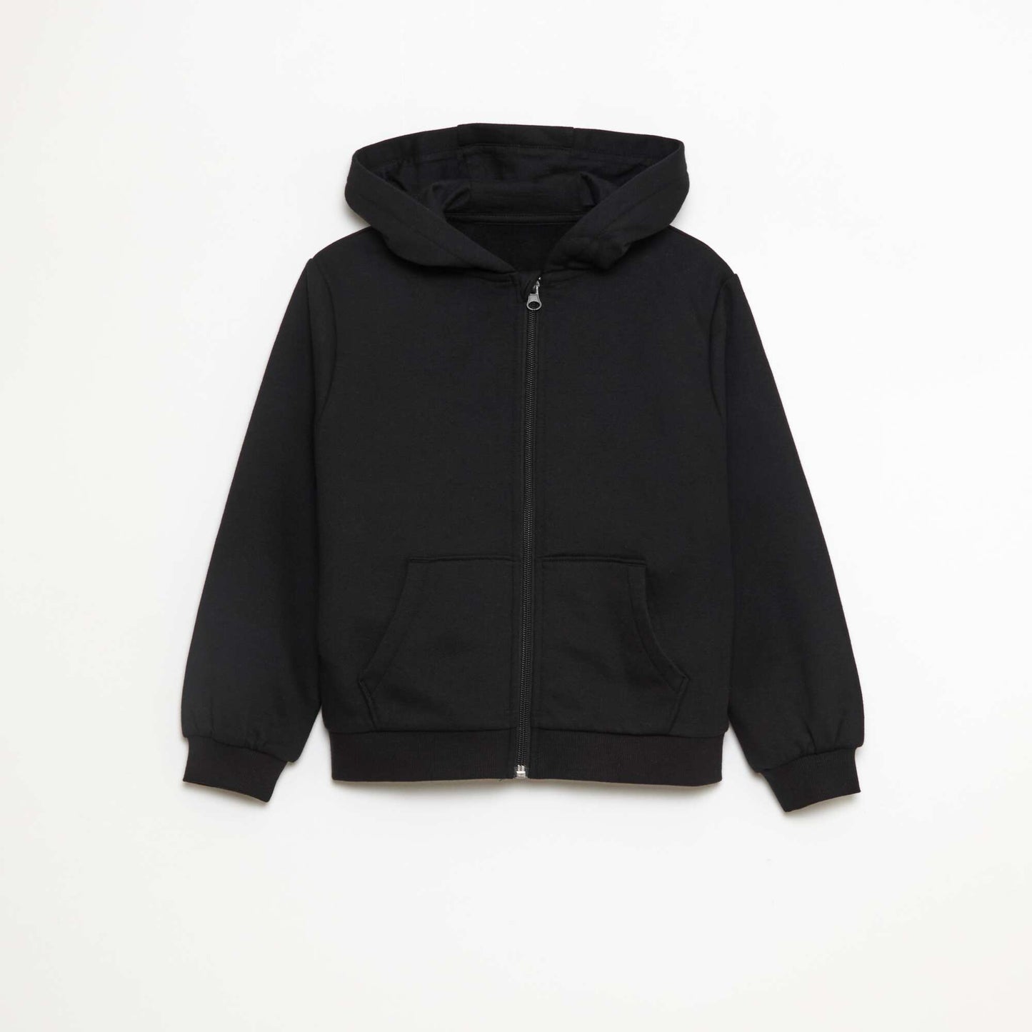 Sweat zippé capuche molleton 260 Gr -unisexe NOIR