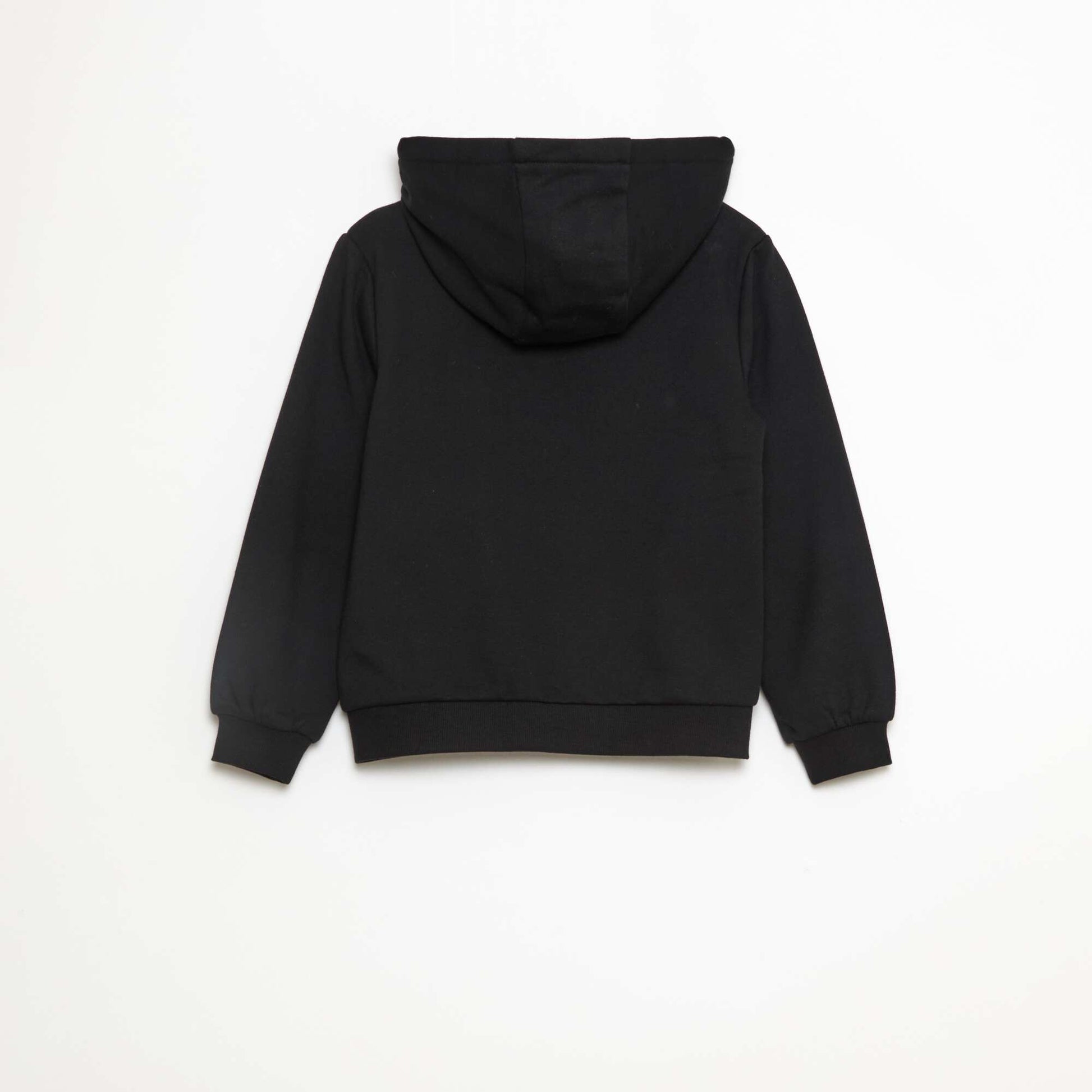 Sweat zippé capuche molleton 260 Gr -unisexe NOIR
