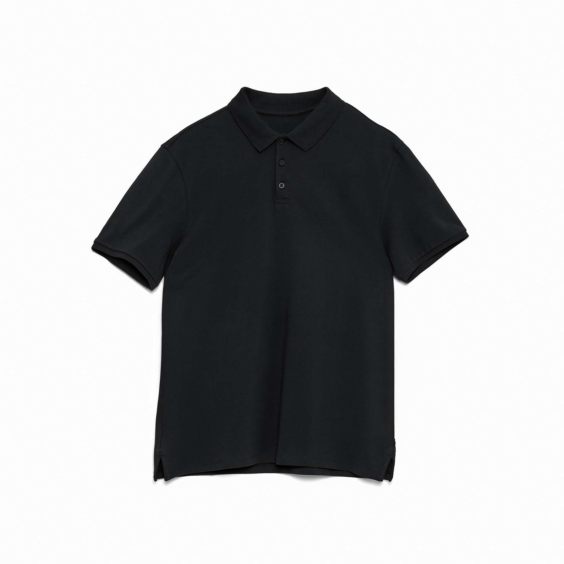 Polo maille piquée coton 220 gr - unisexe NOIR