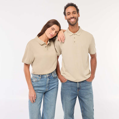Polo maille piquée coton 220 gr - unisexe BEIGE